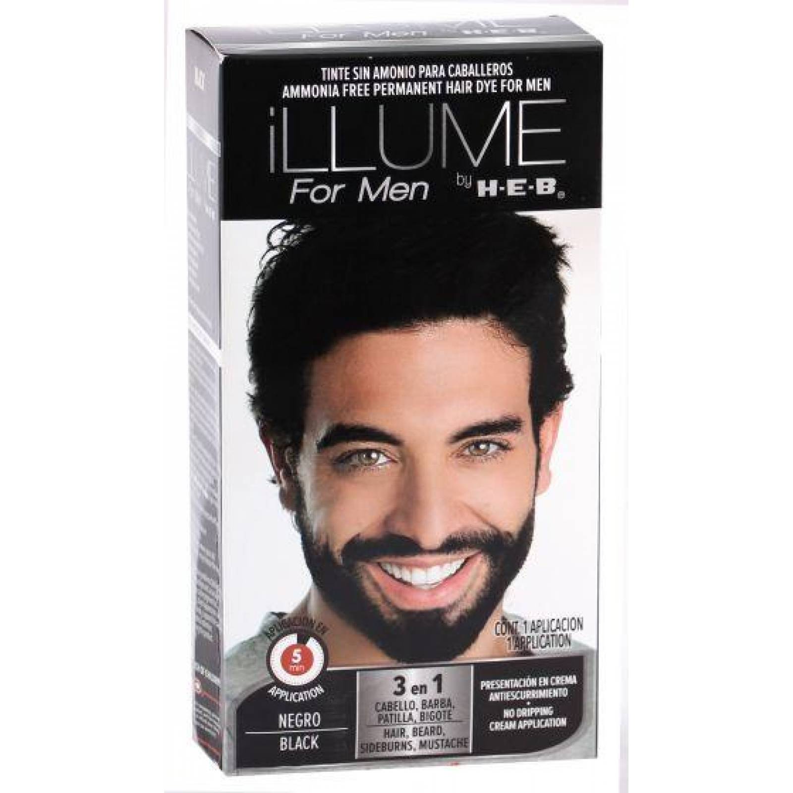 Tinte para Caballero Tono Negro 