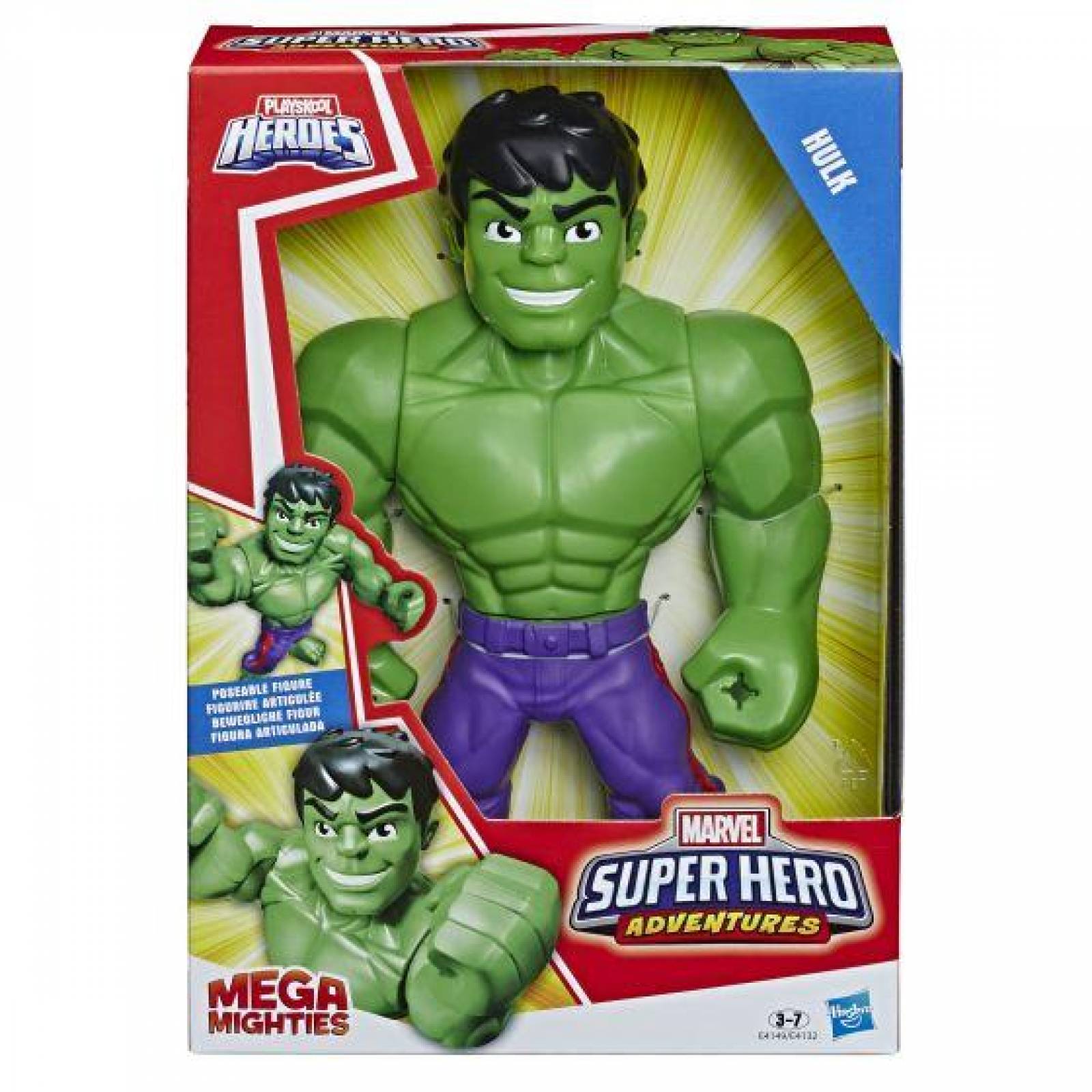 Figura Hulk Mega Mighties Playskool Heroes 