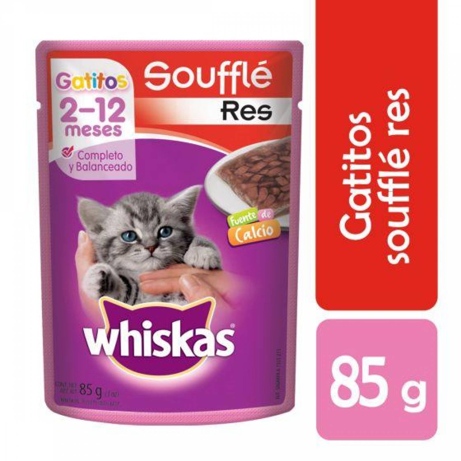 Alimento Humedo para Gatito Pouch Jelly Res 85 gr 