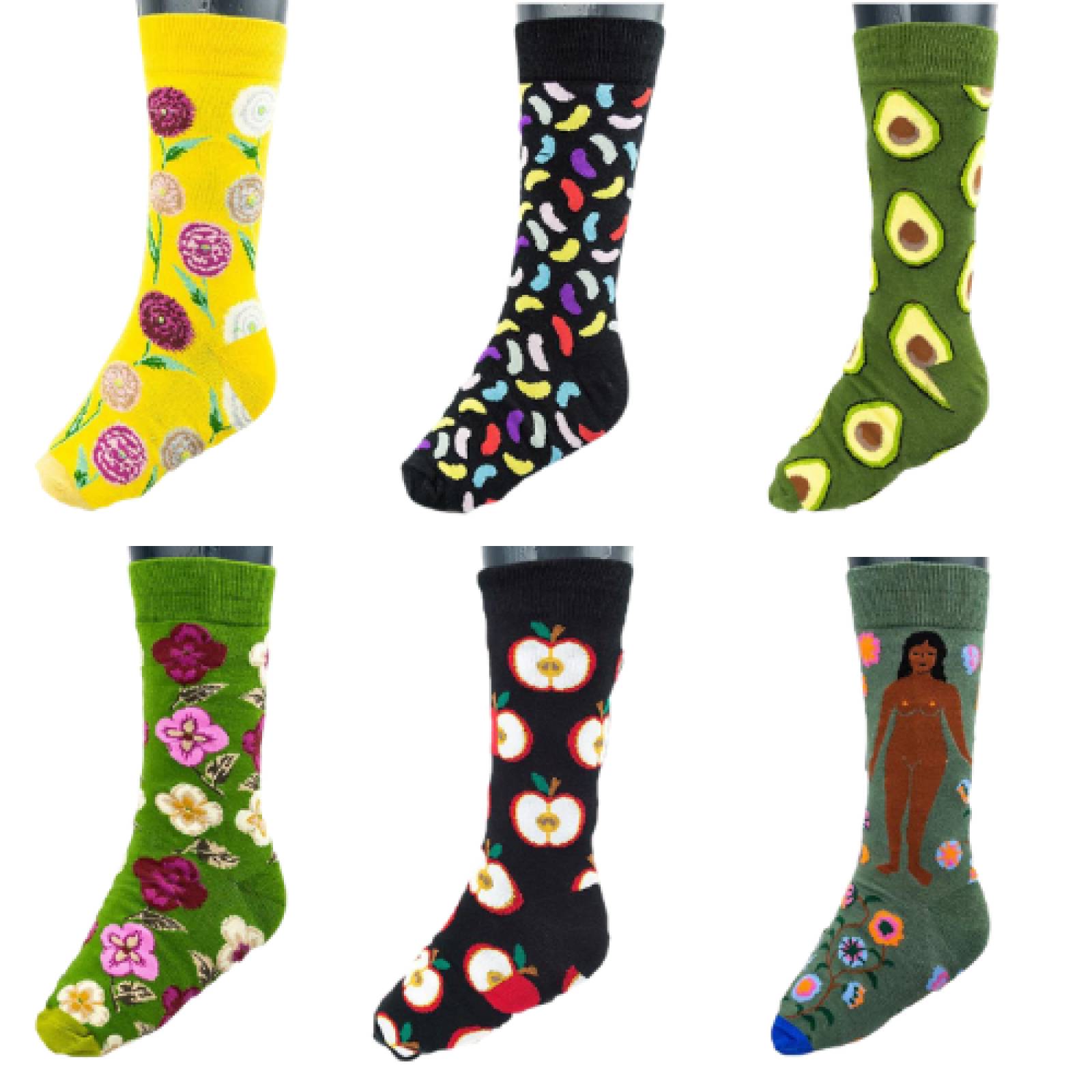 Calcetas Dibujos Animados Varios Diseños 6 Pares MODELO O JUEGO 3