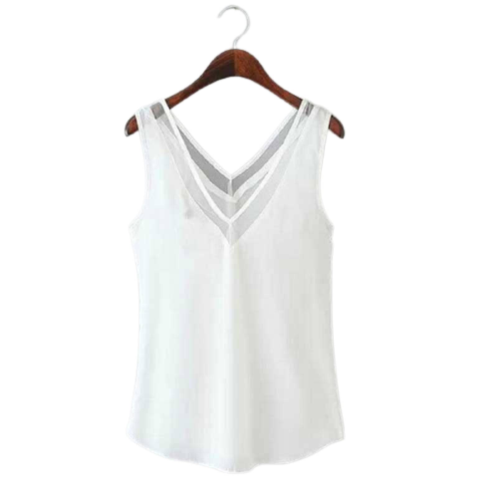 Blusa De Gasa Con Transparencias Moda Dama M-143 