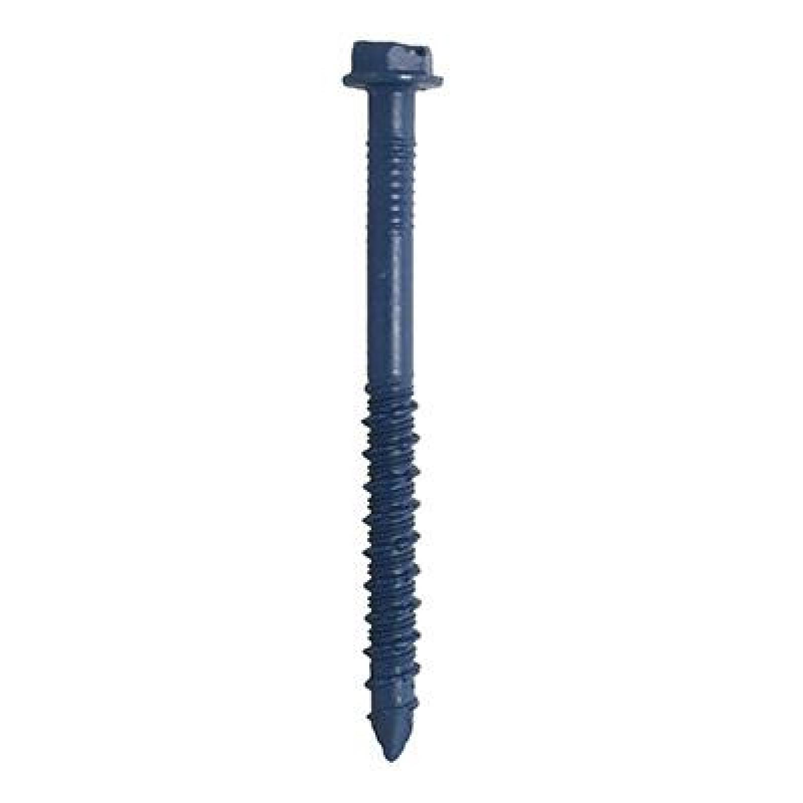TORNILLO PARA CONCRETO DE 1/4 X 2 3/4 DE PULGADA AZUL 25 PIEZAS 