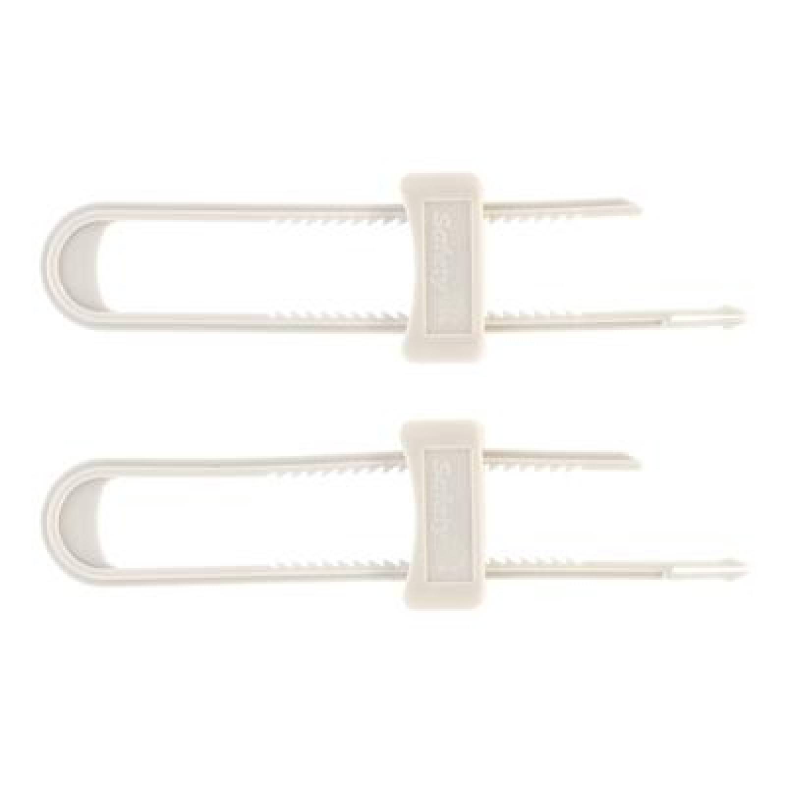 SEGURO DESLIZABLE PARA ALACENA PLÁSTICO 13.97 CM 2 PIEZAS 