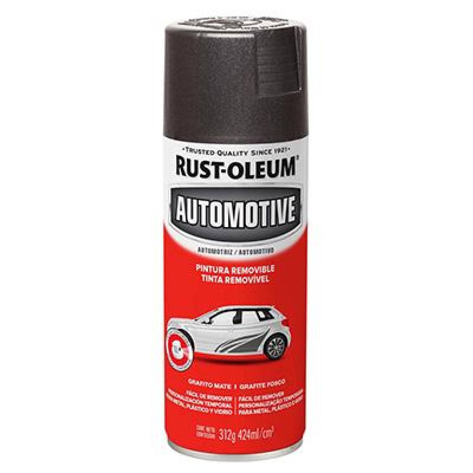 PINTURA REMOVIBLE RUST-OLEUM EXTERIOR GRAFITO DE 321 G 