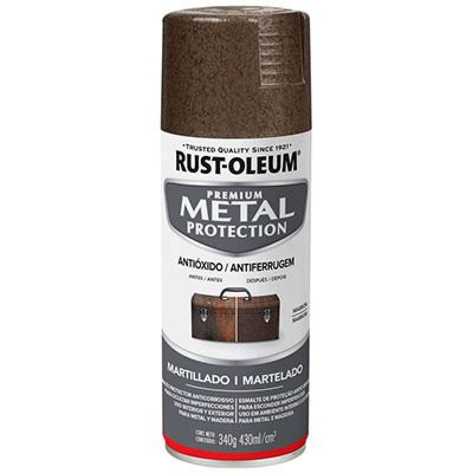 PINTURA EN AEROSOL METAL PROTECTION MARTILLADO 340 GR CAFÉ 