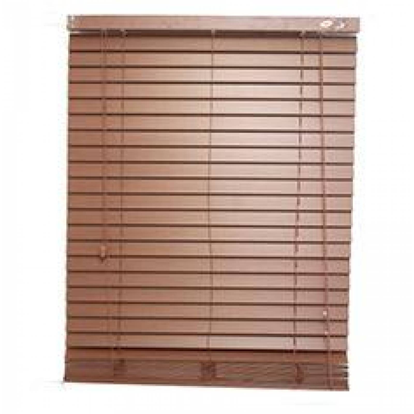 PERSIANA HORIZONTAL SEMI MADERA 180X170CM CAOBA 