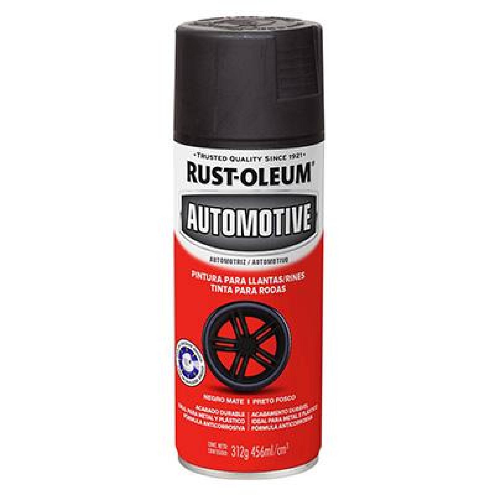 PINTURA EN AEROSOL PARA LLANTAS Y RINES 312 GR NEGRO MATE