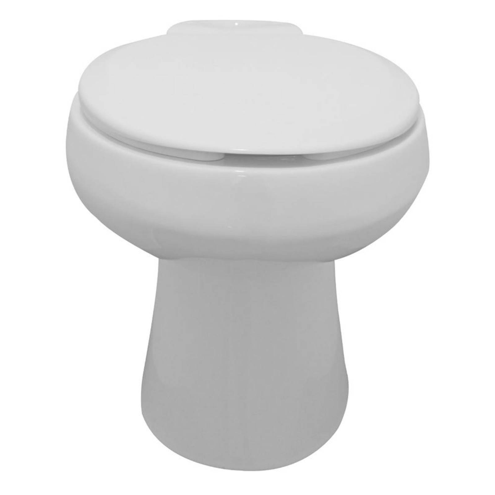 TAZA PARA SANITARIO BLANCO ALARGADO 4.8 L 