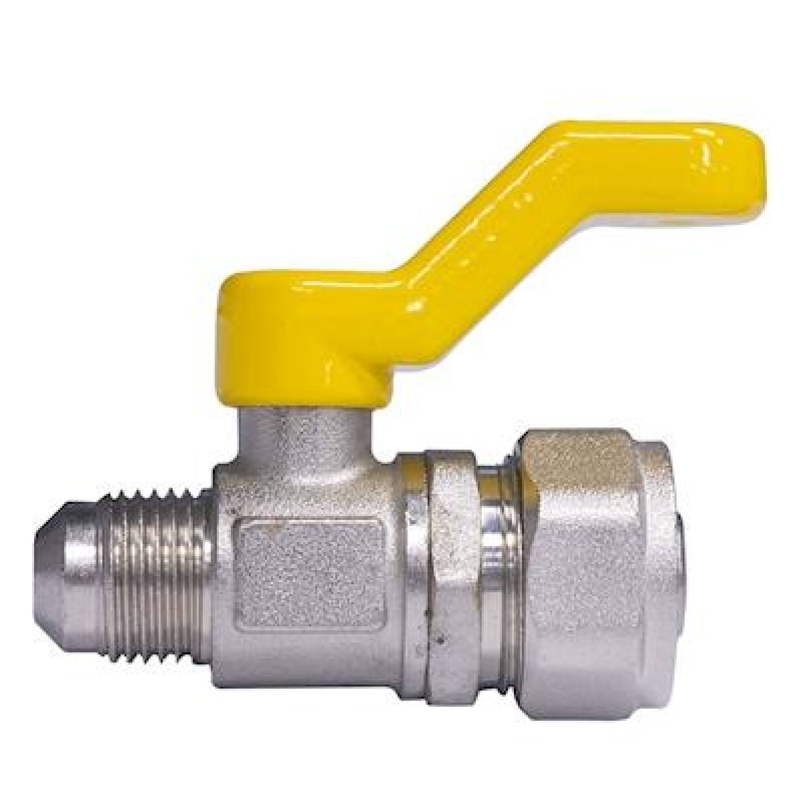 VÁLVULA FLARE 3/8 X 3/8 DE PULGADA PLATA COFLEX