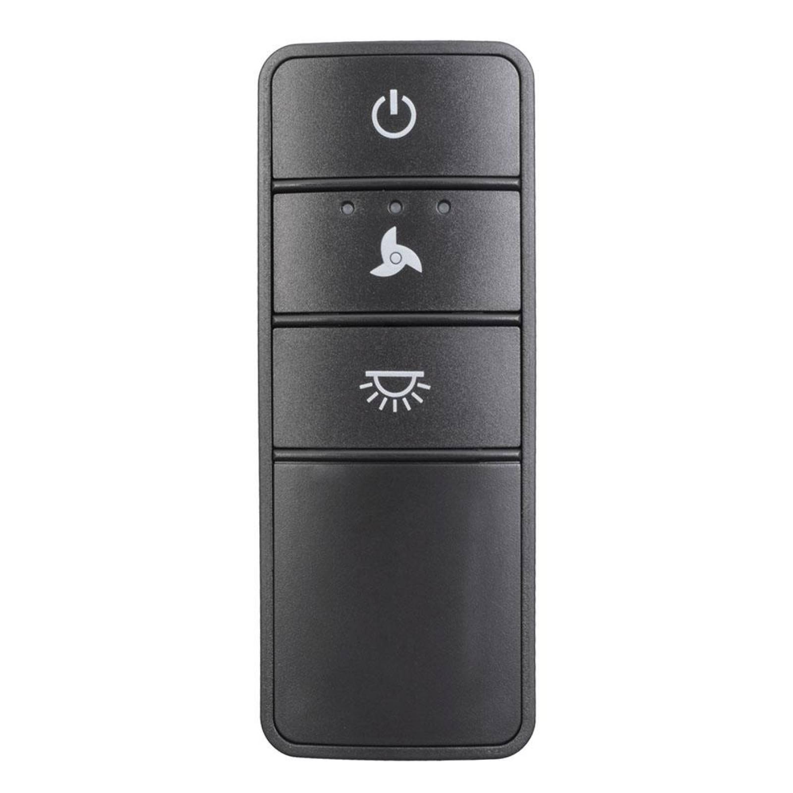 CONTROL REMOTO UNIVERSAL PARA VENTILADOR DE TECHO 3 VELOCIDADES NEGRO