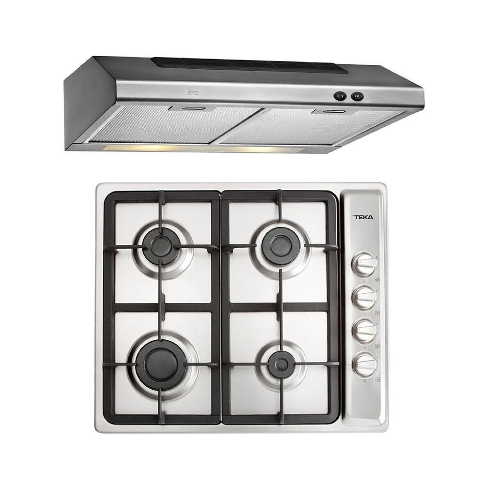 PACK DUETTO CAMPANA Y PARRILLA DE GAS TEKA 66 X 29.5 X 58 CM 