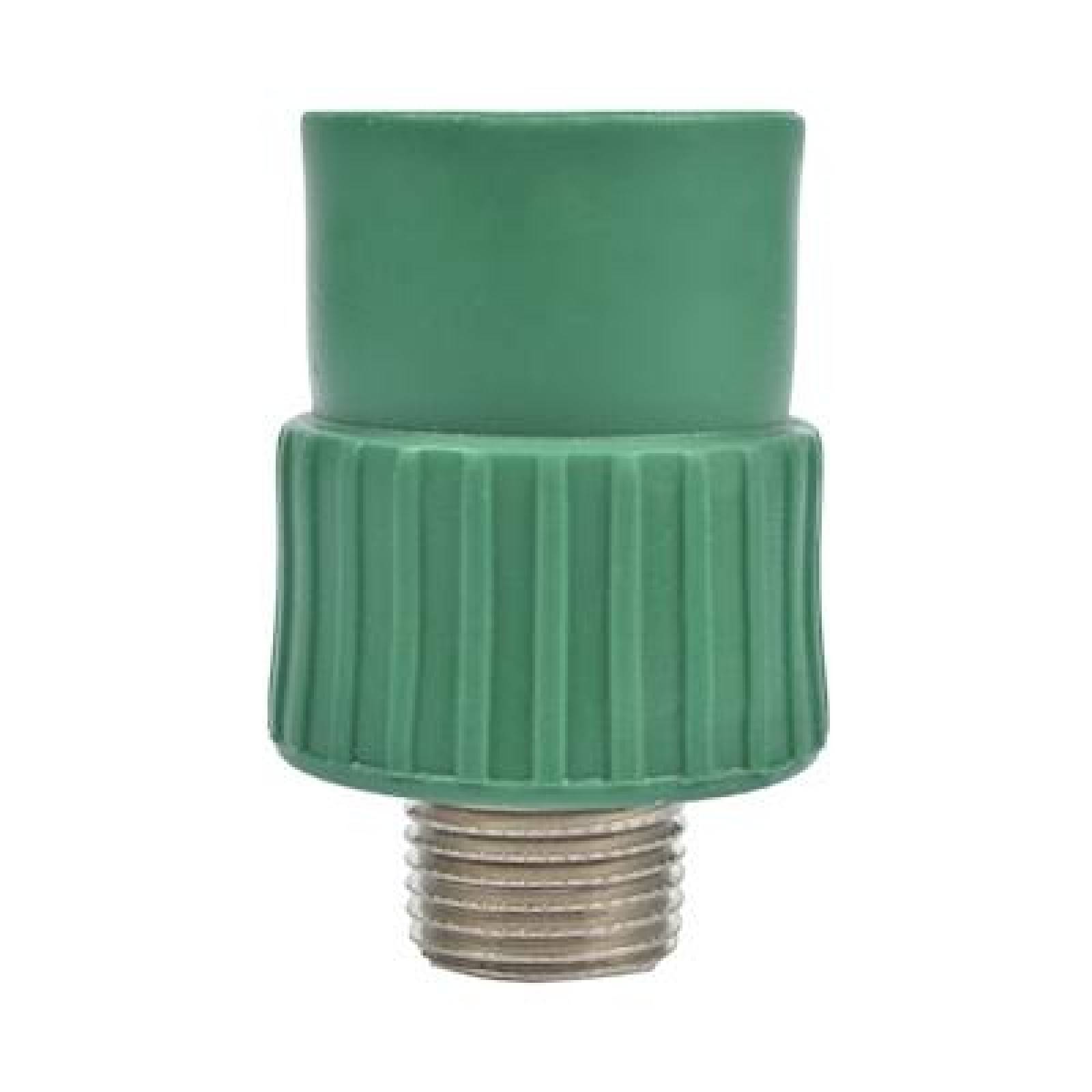 CONECTOR MACHO 25 MM X 1/2 PULGADA VERDE TUBOPLUS