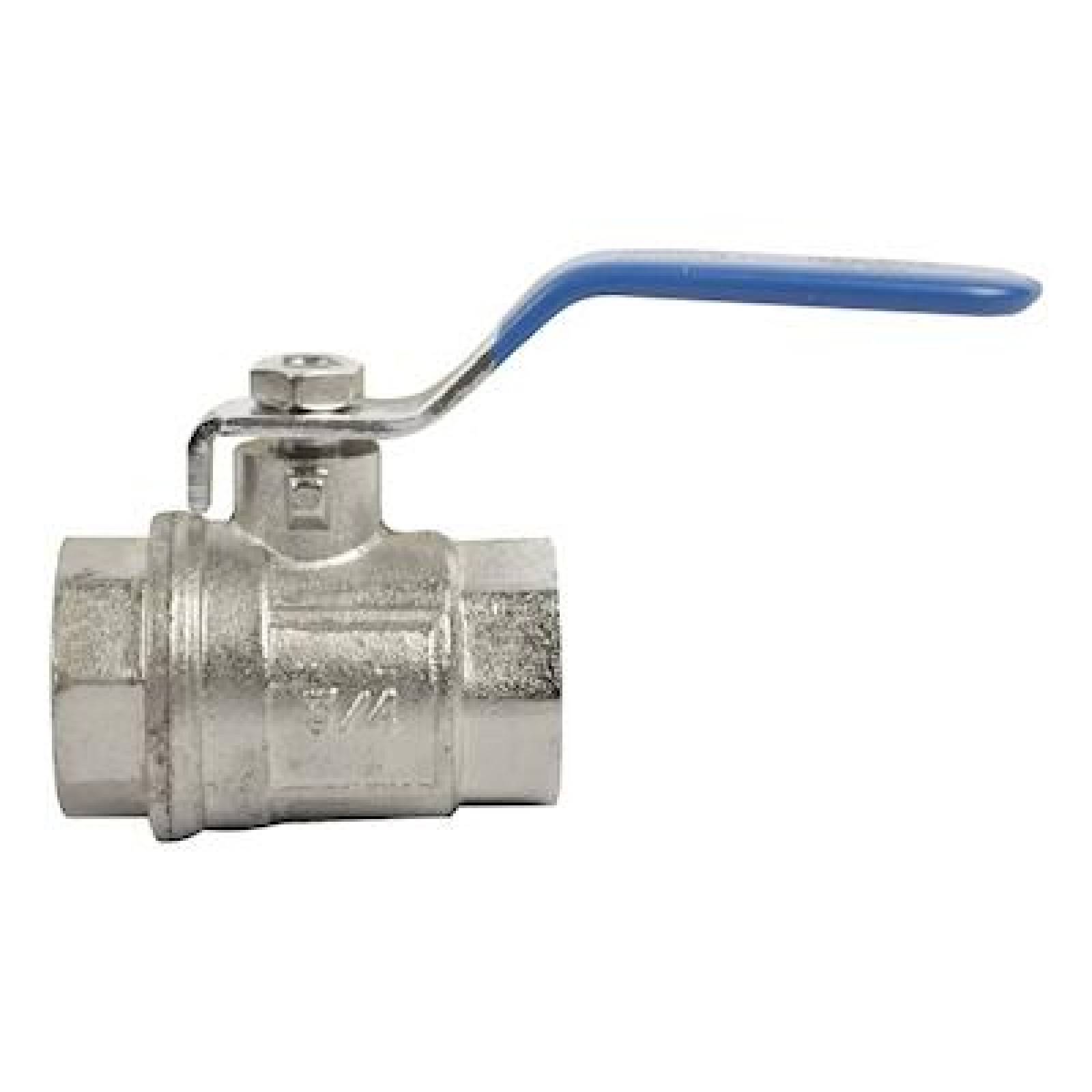 VÁLVULA ESFERA DE COMPRESIÓN 3/4 DE PULGADA PLATA B&K