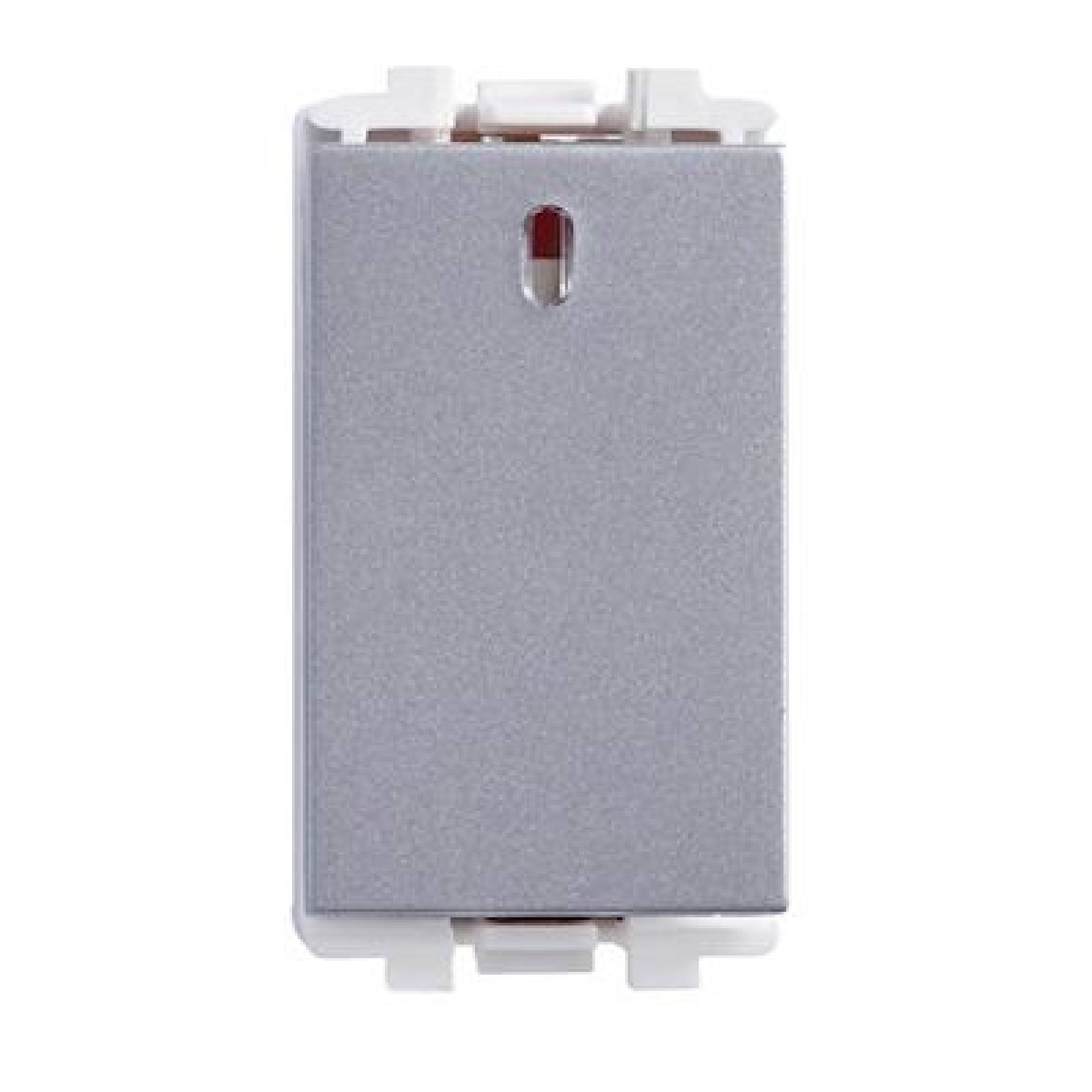 APAGADOR SENCILLO 127 VOLTS PLATA 