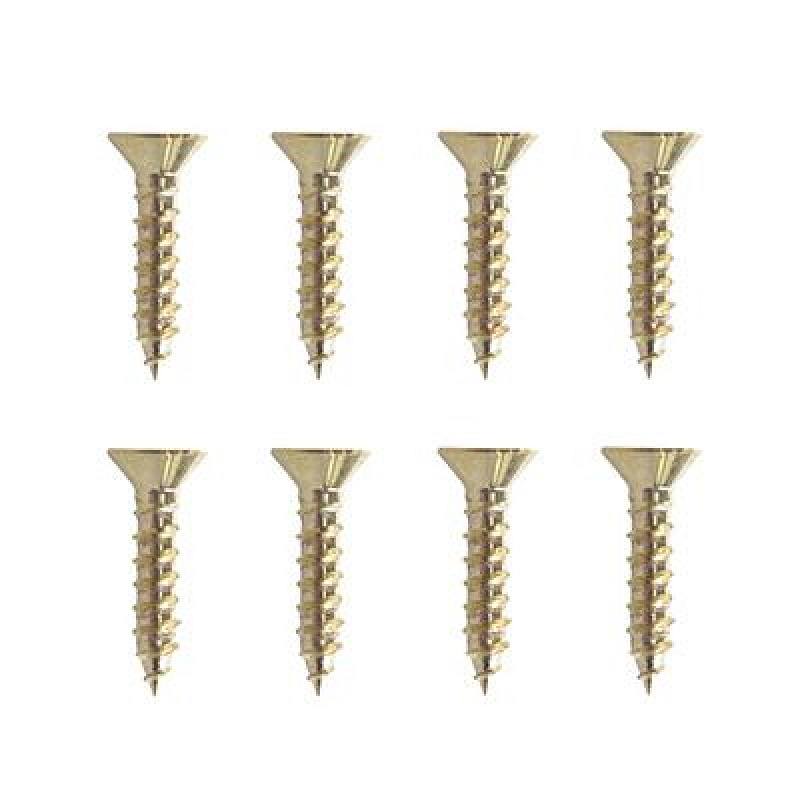 TORNILLO PARA MADERA 1/2 PULGADA DORADO 8 PIEZAS 