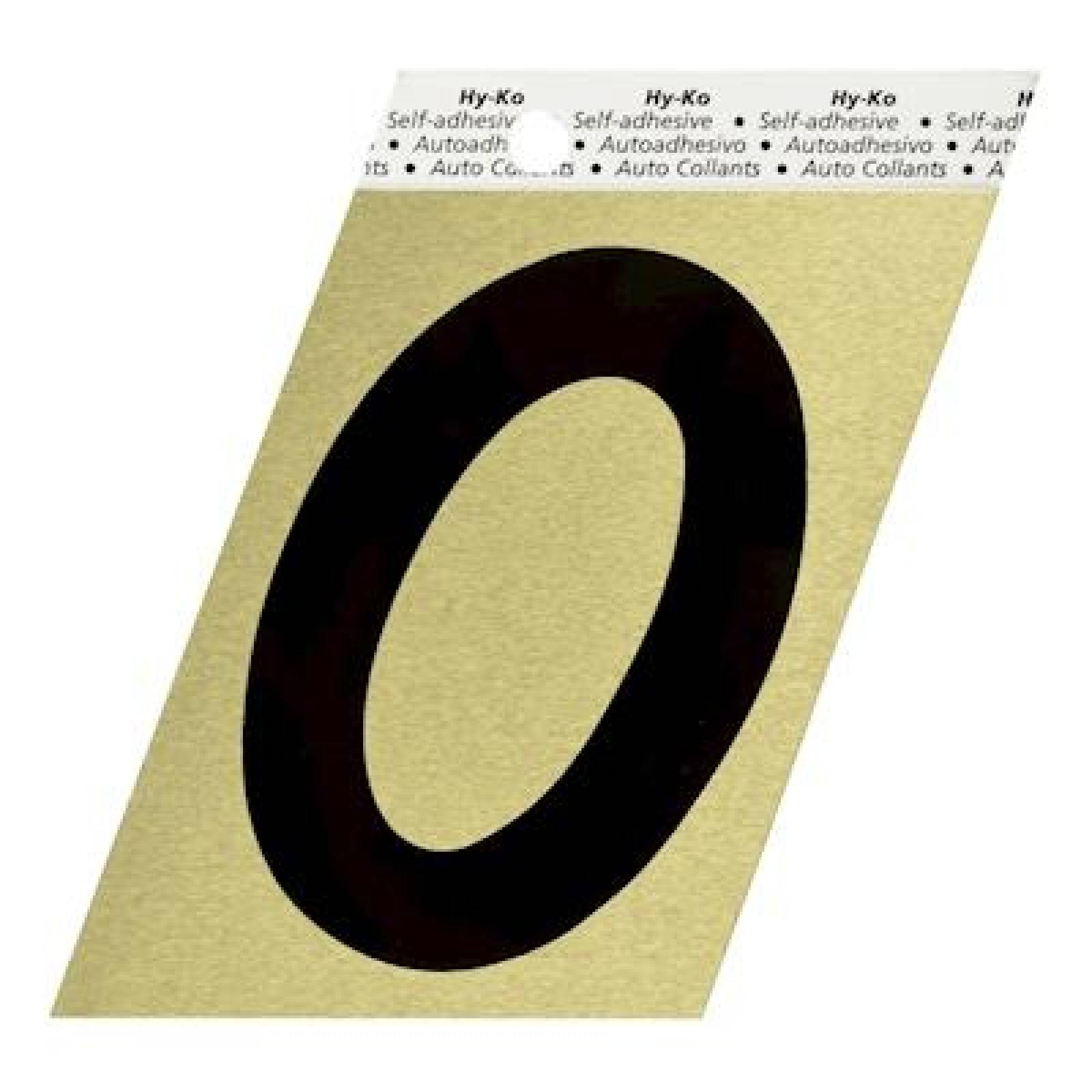 NÚMERO 0 DE 10 X 8.3 CM DORADO 