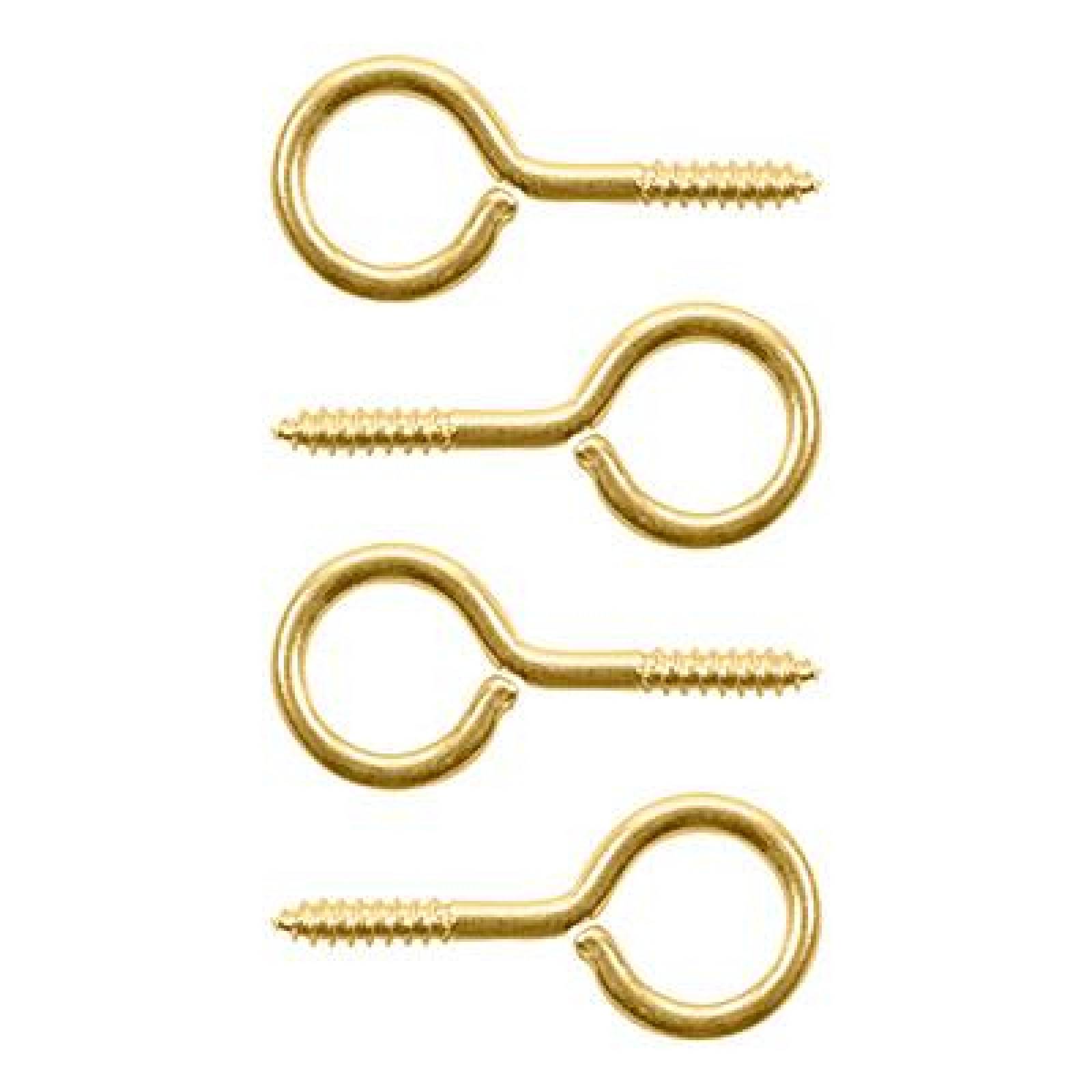 ARMELLA CERRADA 1-1/16 DE PULGADA DORADO 4 PIEZAS