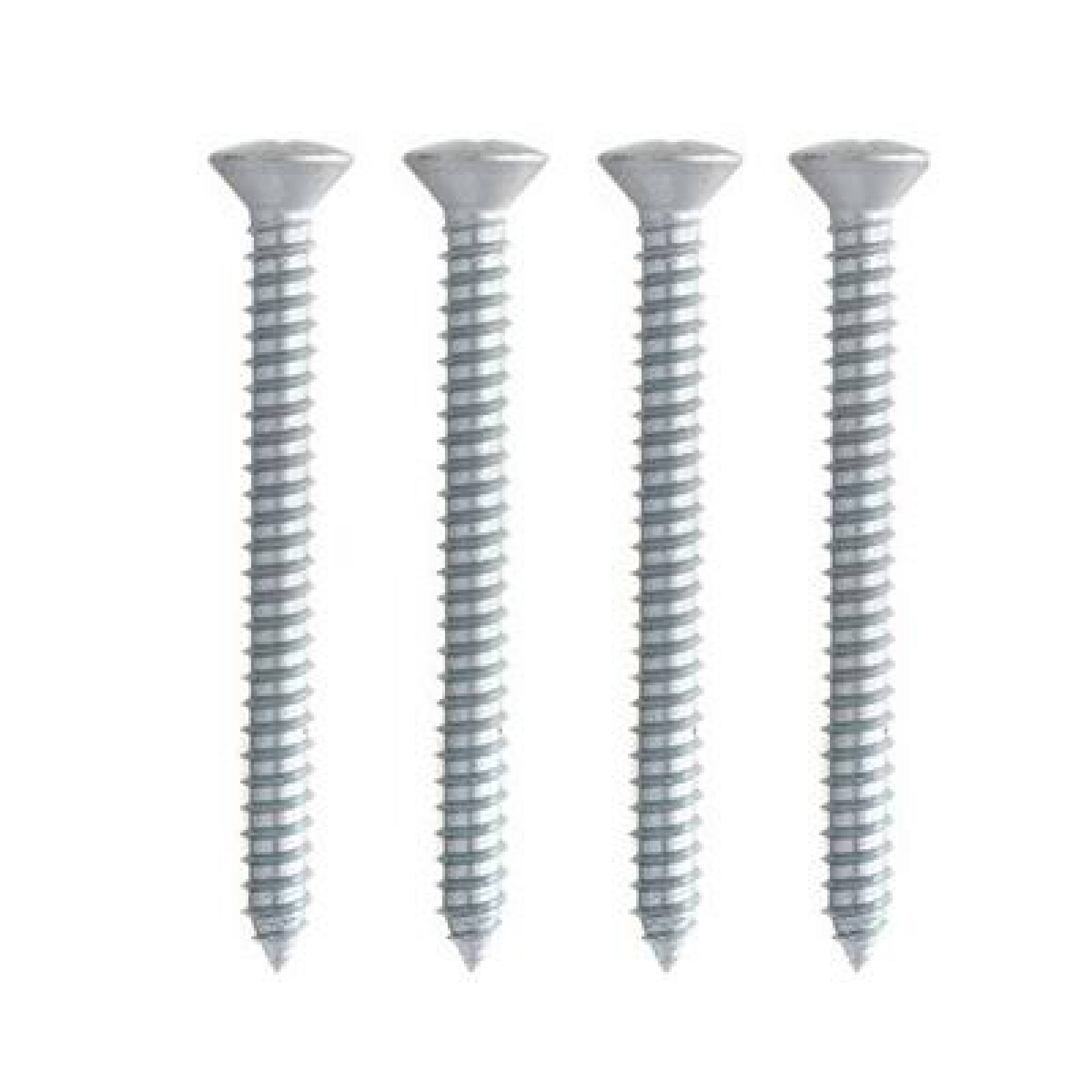 TORNILLO PARA METAL 2 PULGADAS PLATA 4 PIEZAS 