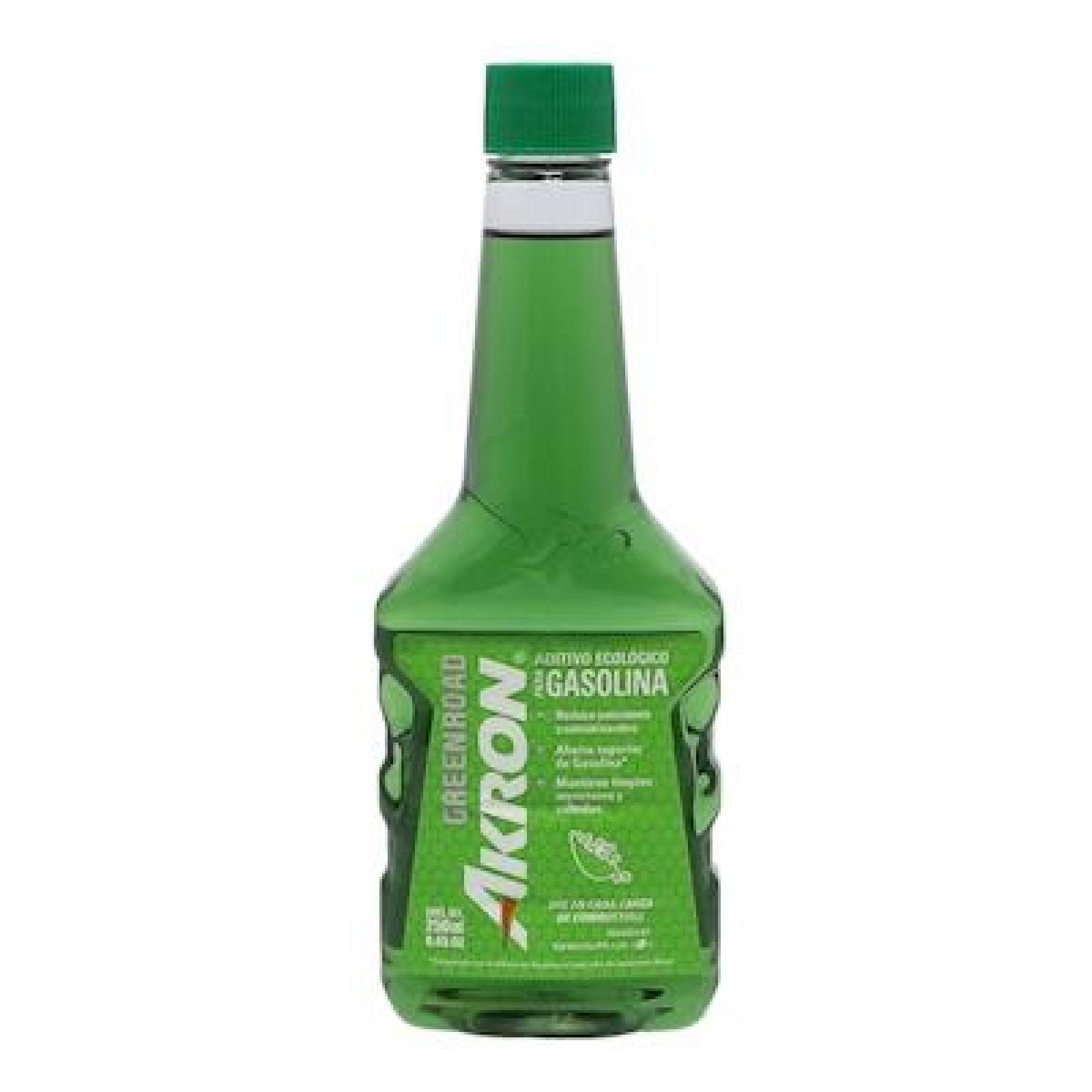ADITIVO ECOLÓGICO PARA GASOLINA 250 ML VERDE AKRON 