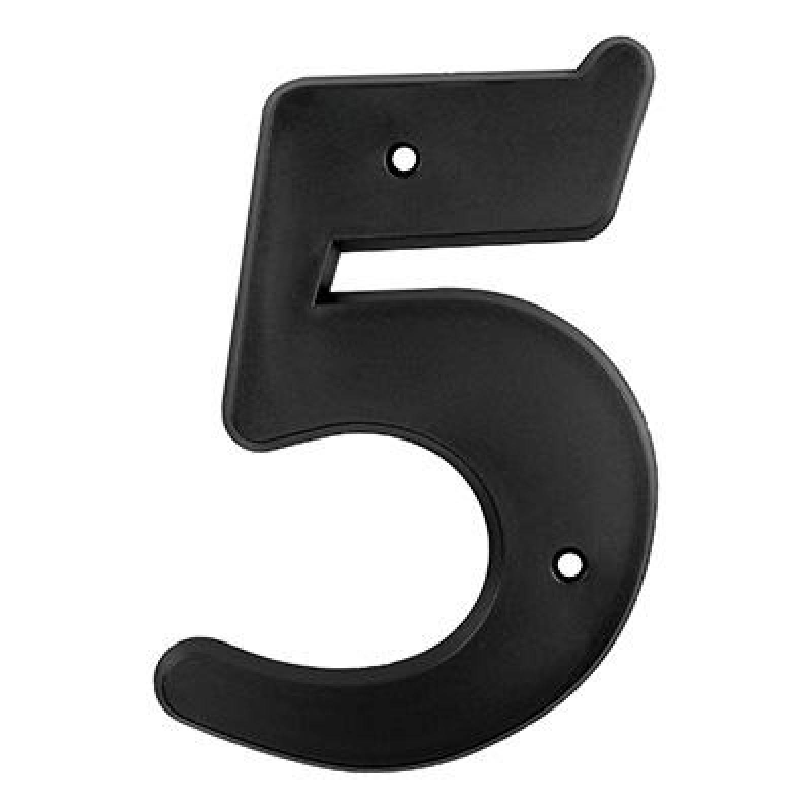 NÚMERO 5 DE PLÁSTICO 15.2 X 10 CM 