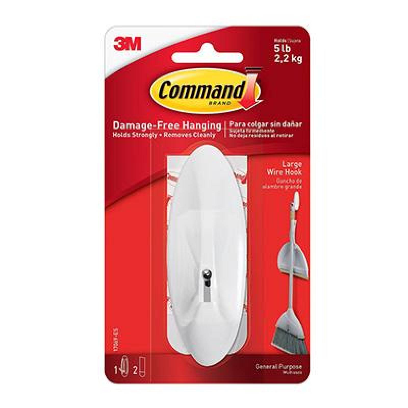 3M COMMAND GANCHO PARA ESCOBA/JALADOR 17069ES 