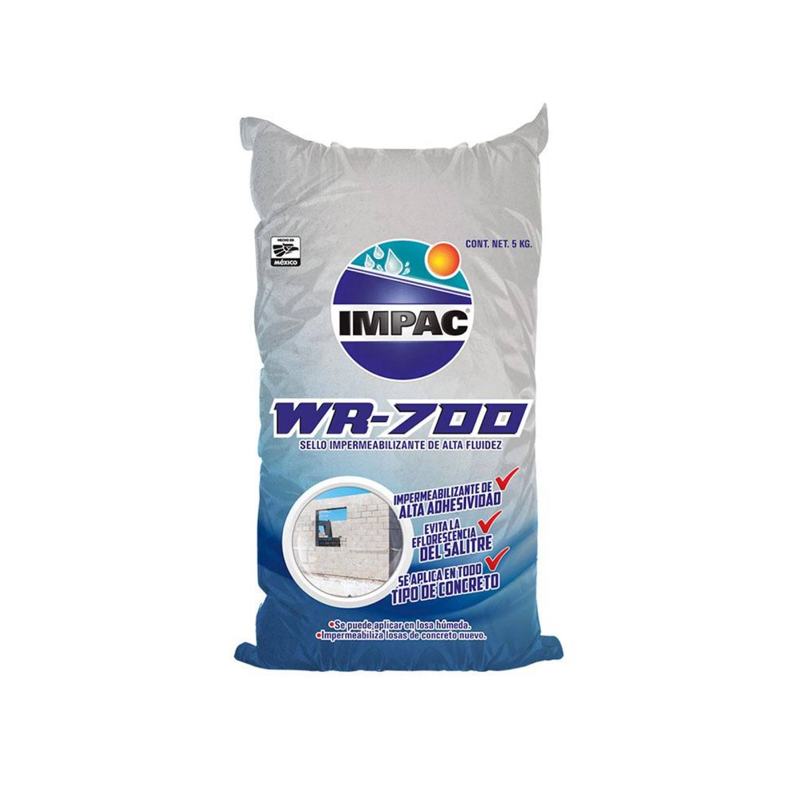 SELLO IMPERMEABILIZANTE IMPAC BLANCO DE 5 KILOGRAMOS 