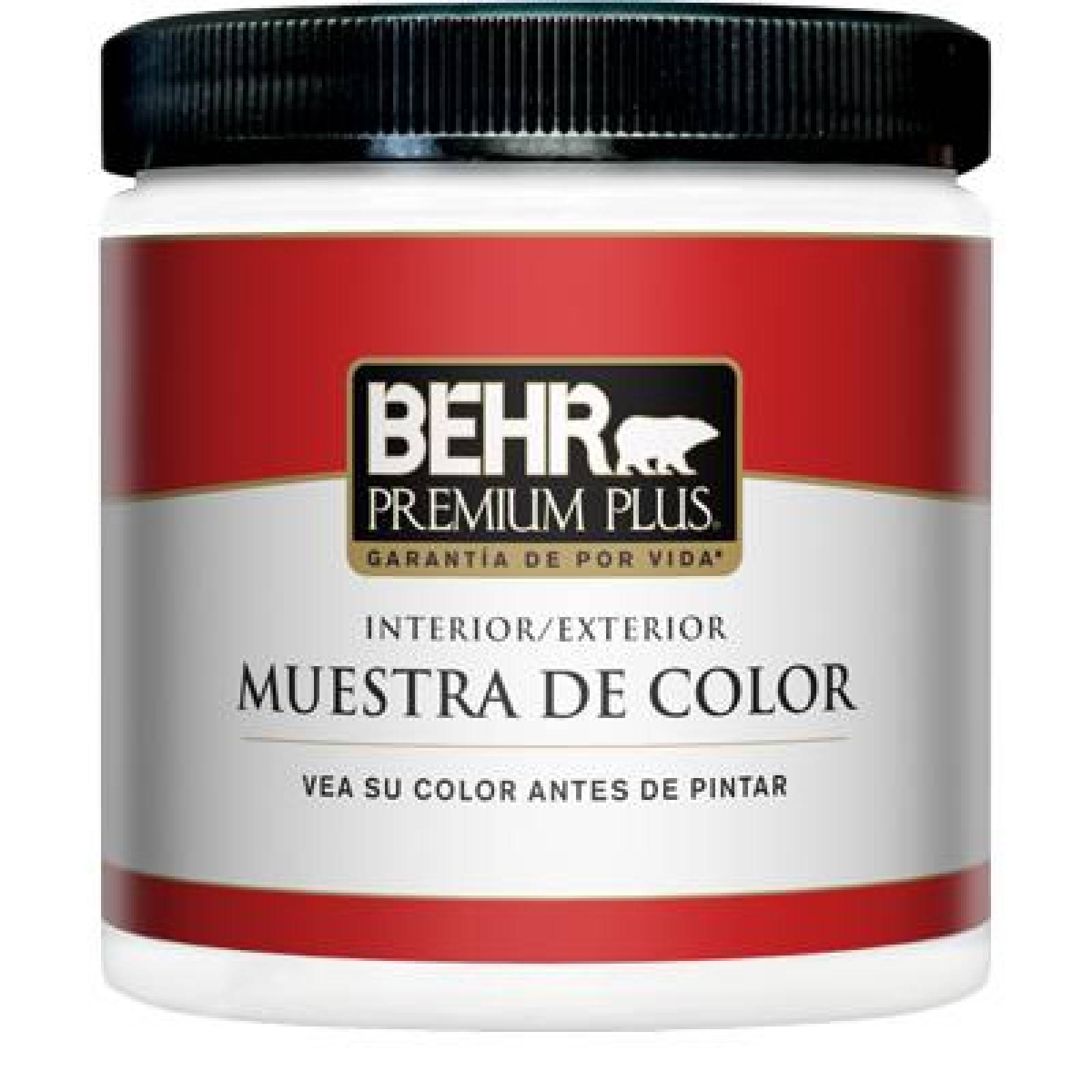 PINTURA PREMIUM PLUS MUESTRA DE COLOR INT/ EXT MATE BASE MEDIA 237 ML 