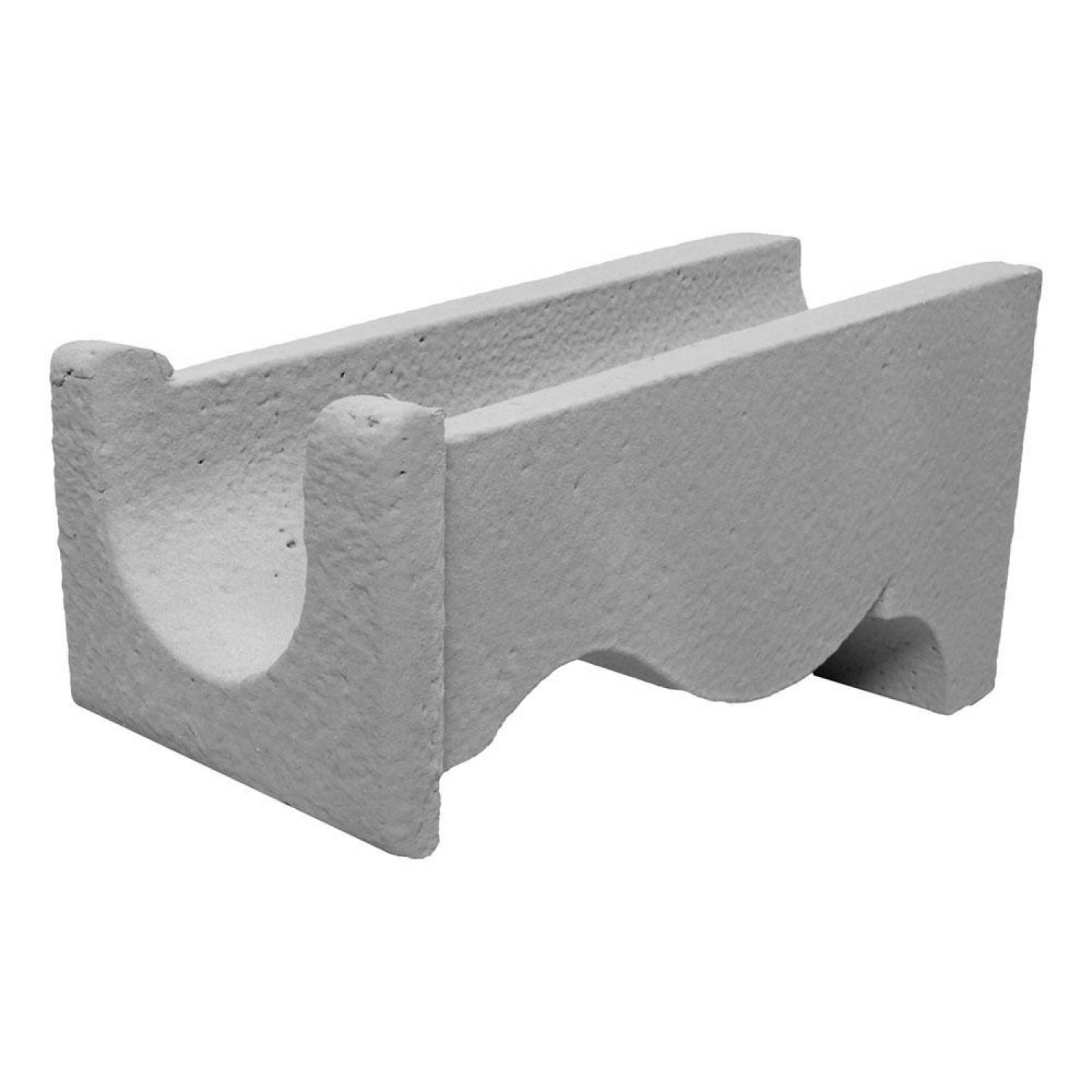 MOLDURA GÁRGOLA COLONIAL 38 X 18.5 CM GRIS