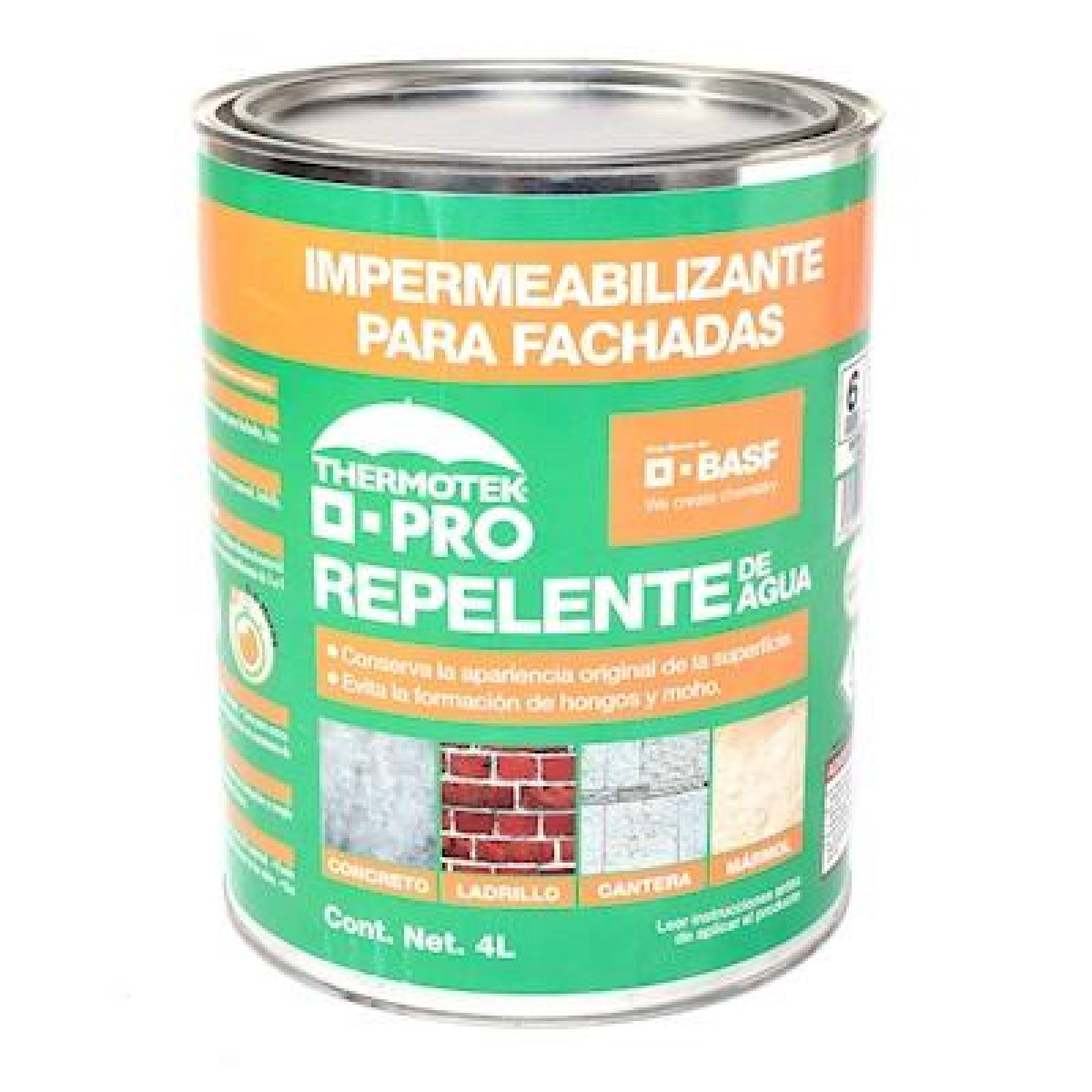 IMPERMEABILIZANTE PARA FACHADAS THERMOTEK TRANSPARENTE 4 L 