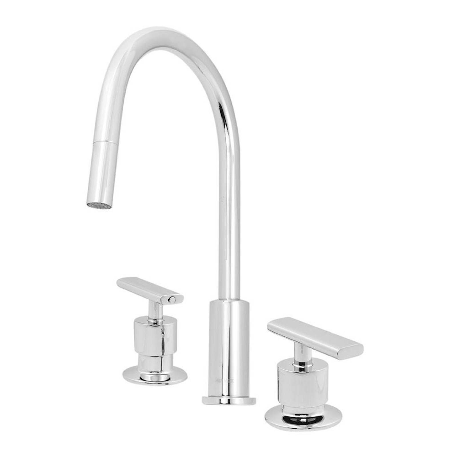 LLAVE MEZCLADORA PARA COCINA PREMIER 44 x 24 CM CROMADO HELVEX