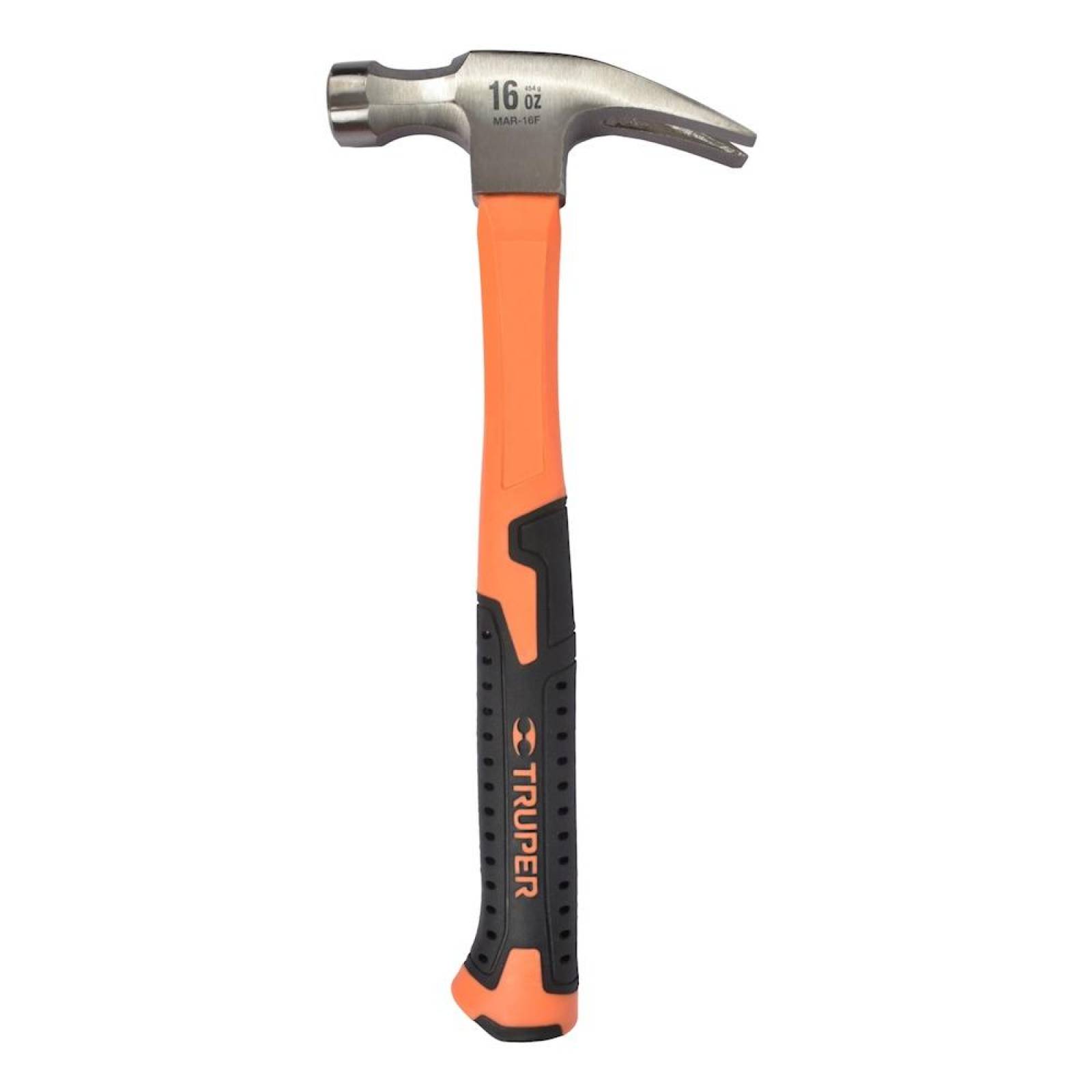 MARTILLO DE UÑA RECTA 16 OZ FIBRA DE VIDRIO PRETUL 