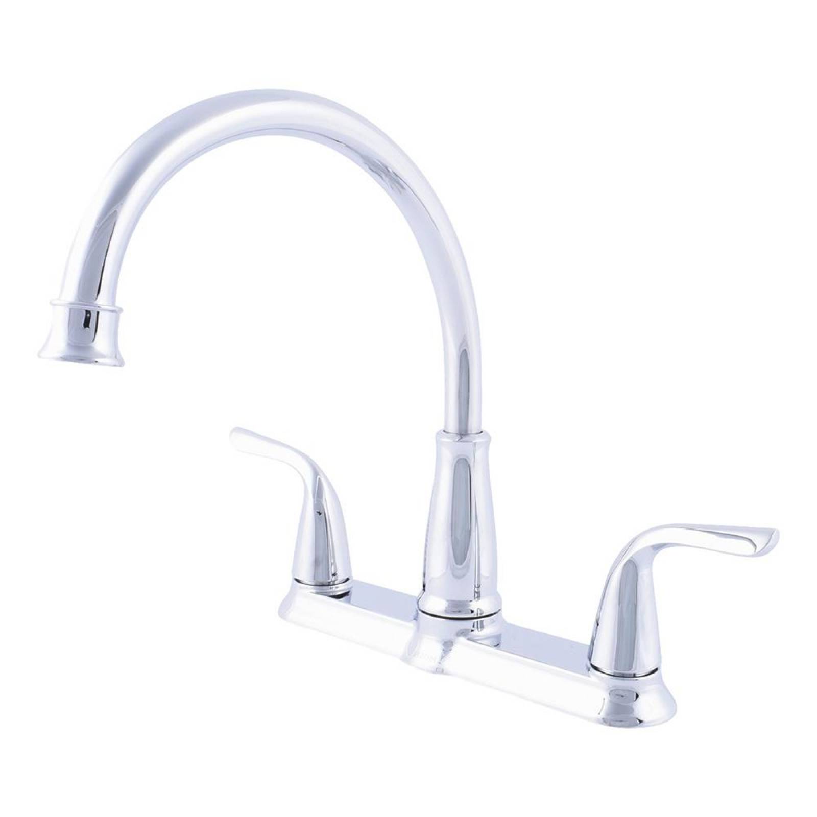 LLAVE MEZCLADORA PARA COCINA CON DOS MANERALES DE 8 PULGADAS BRILLANTE MOEN 