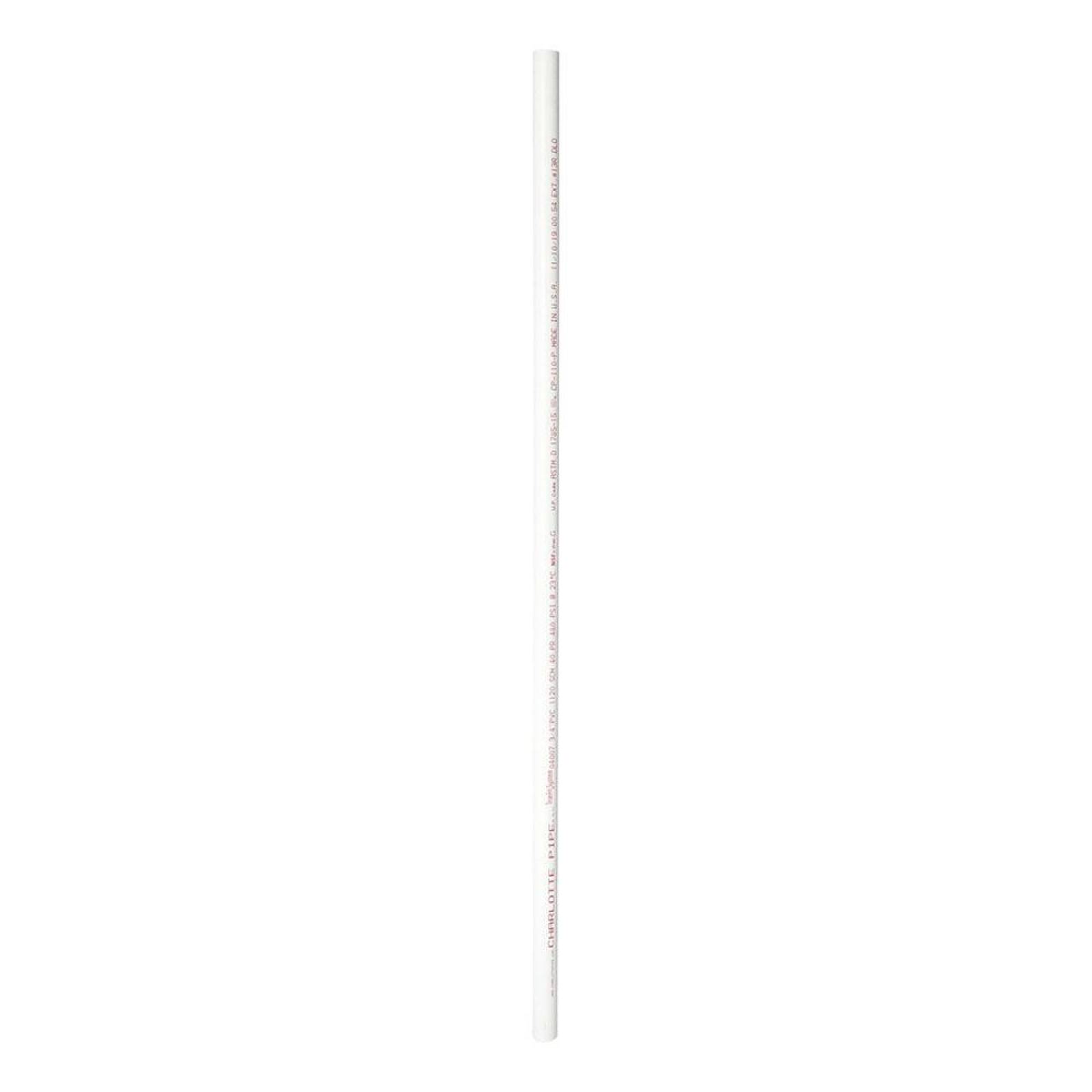 TUBO PVC DE 3/4 DE PULGADA BLANCO CHARLOTTE PIPE 
