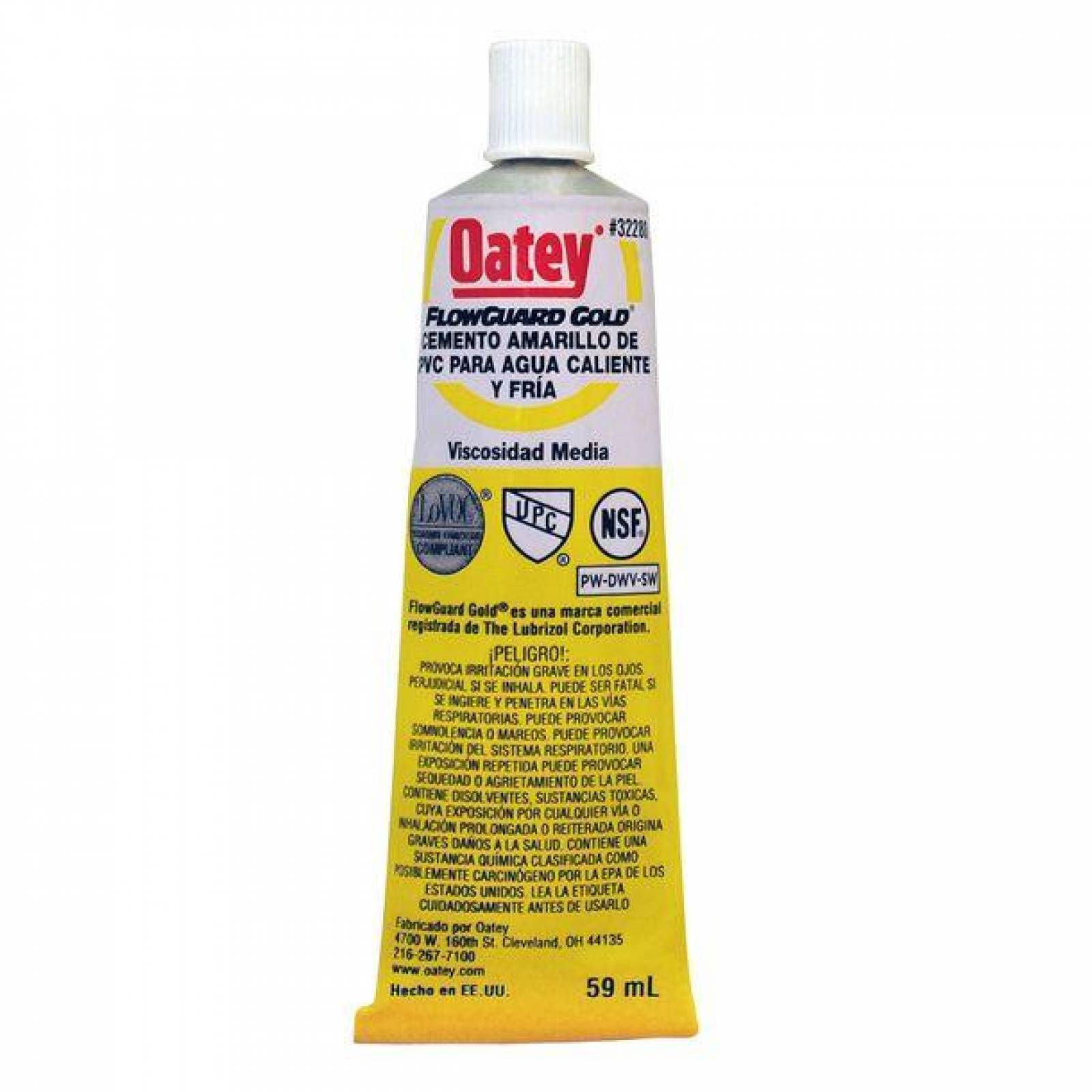 CEMENTO PARA CPVC 59 ML AMARILLO OATEY 