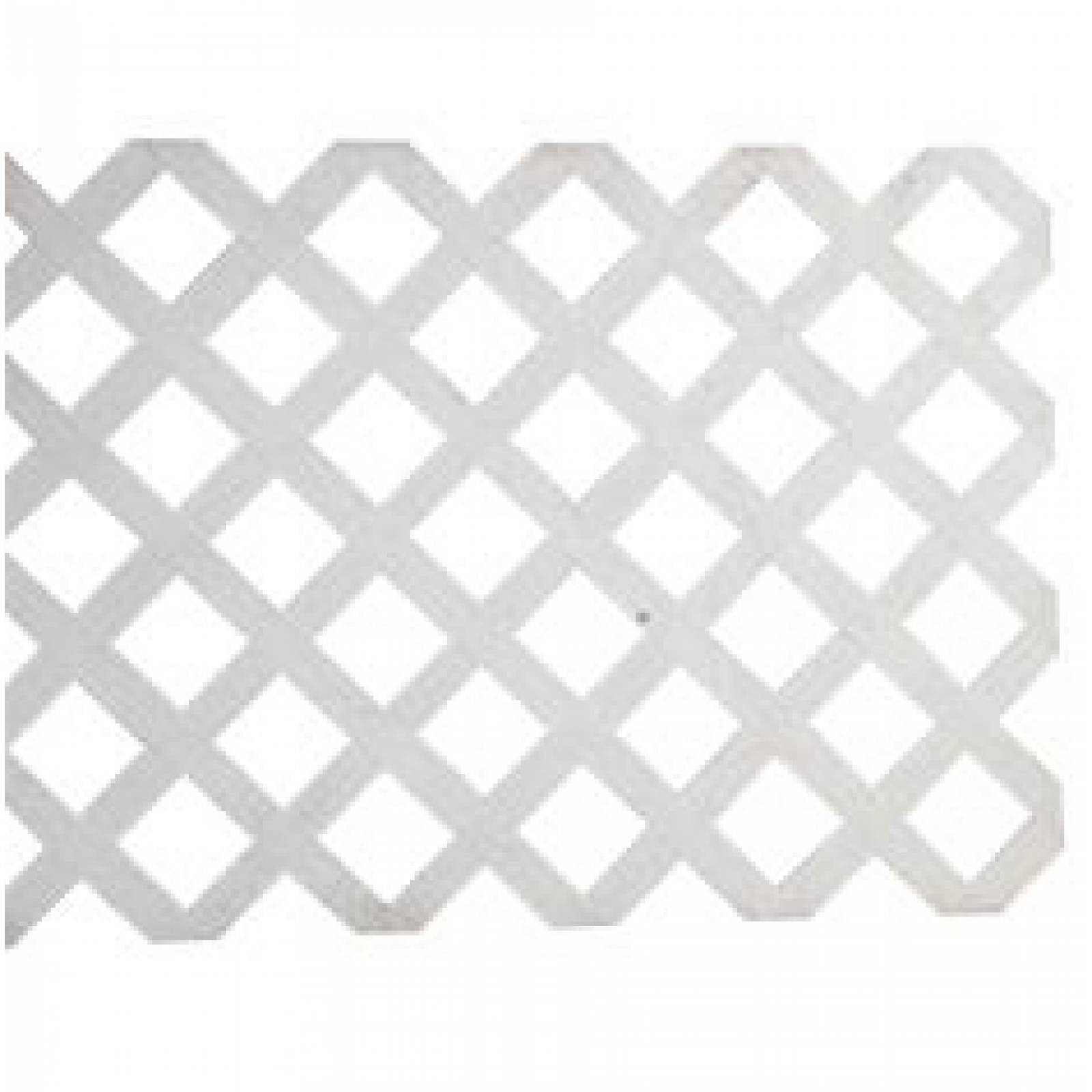 Cerca Diamond Plástico Blanco 60 X 242 Cm 