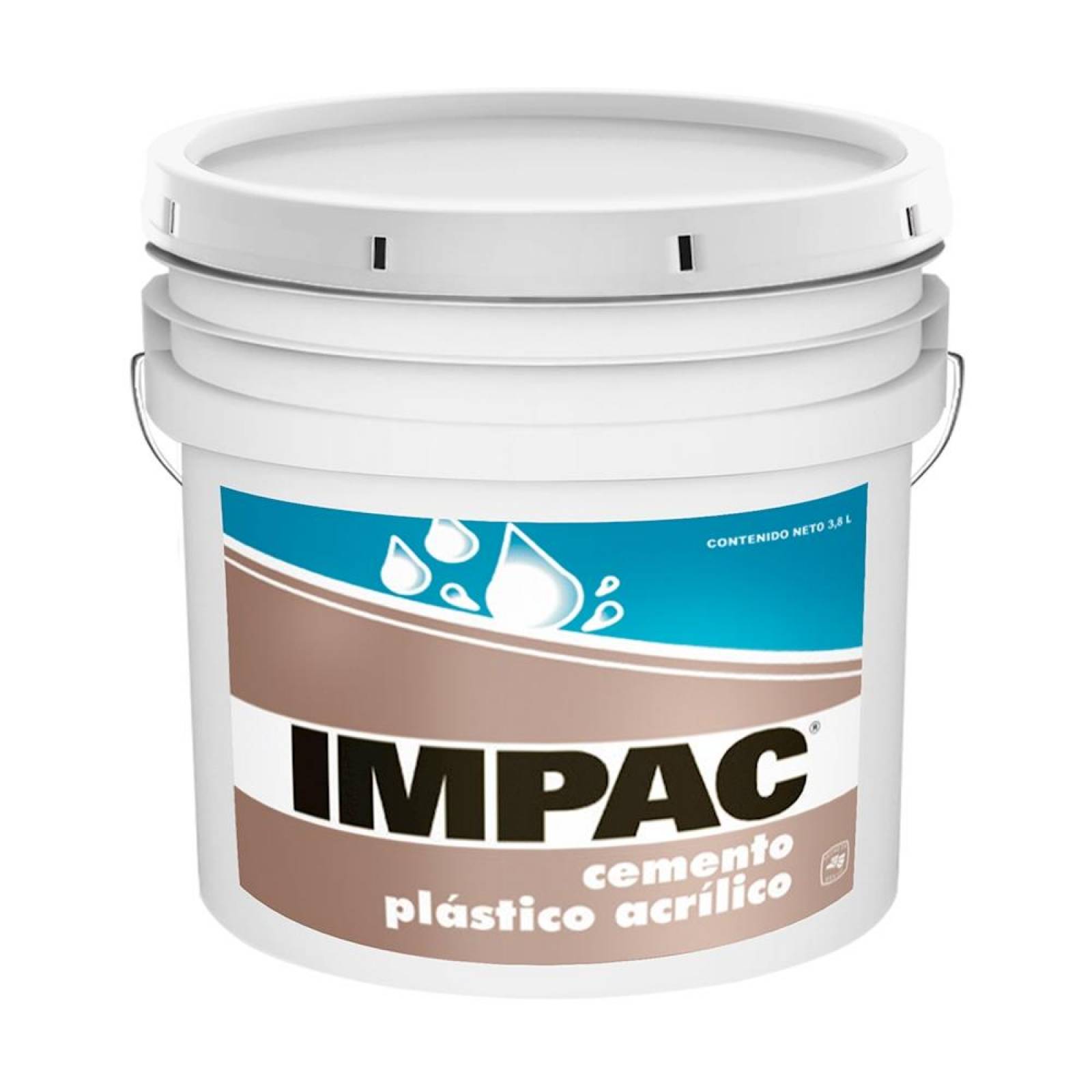 CEMENTO IMPAC PLÁSTICO ACRÍLICO BLANCO 3.8 L 