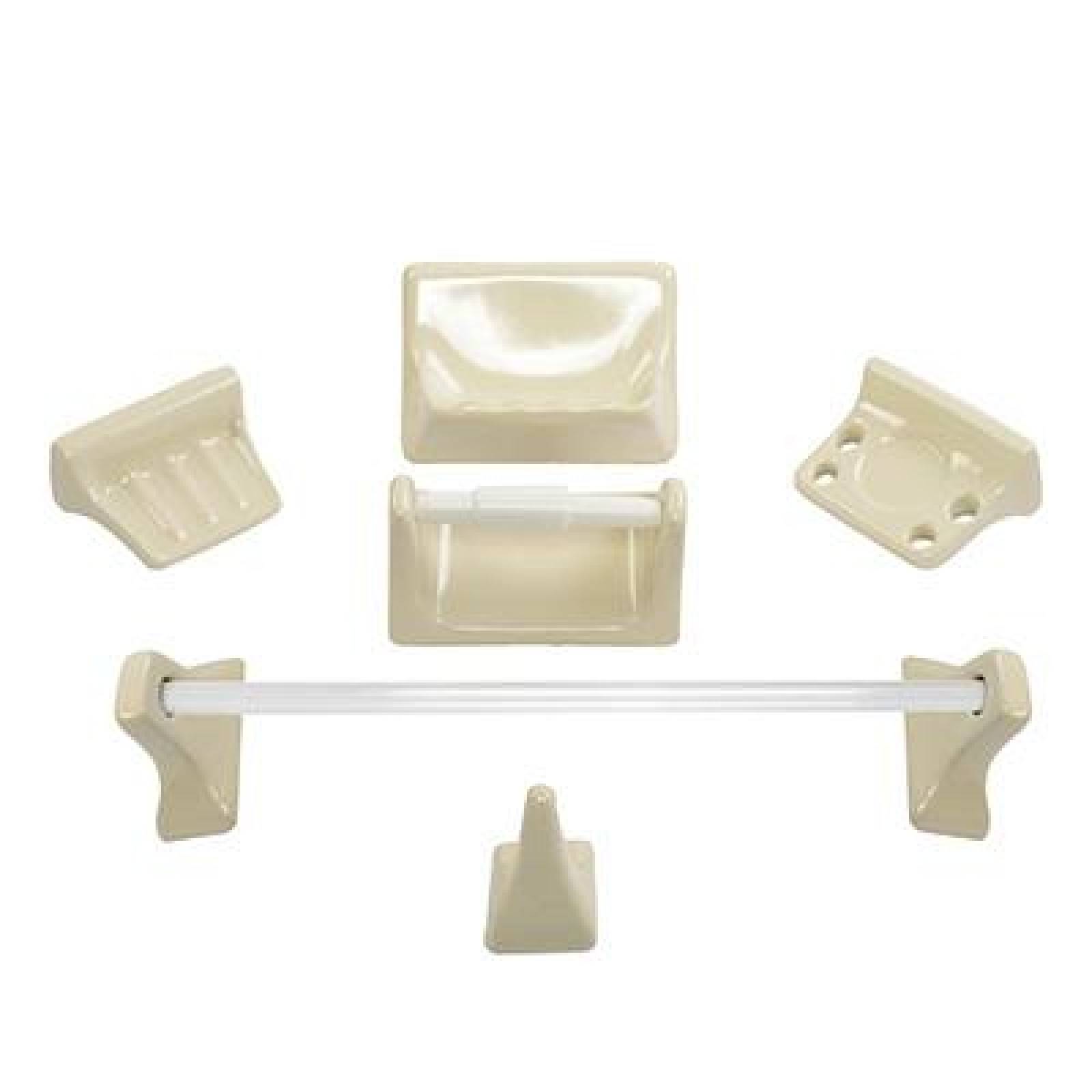 JUEGO DE ACCESORIOS PARA BAÑO CERÁMICA 6 PIEZAS 