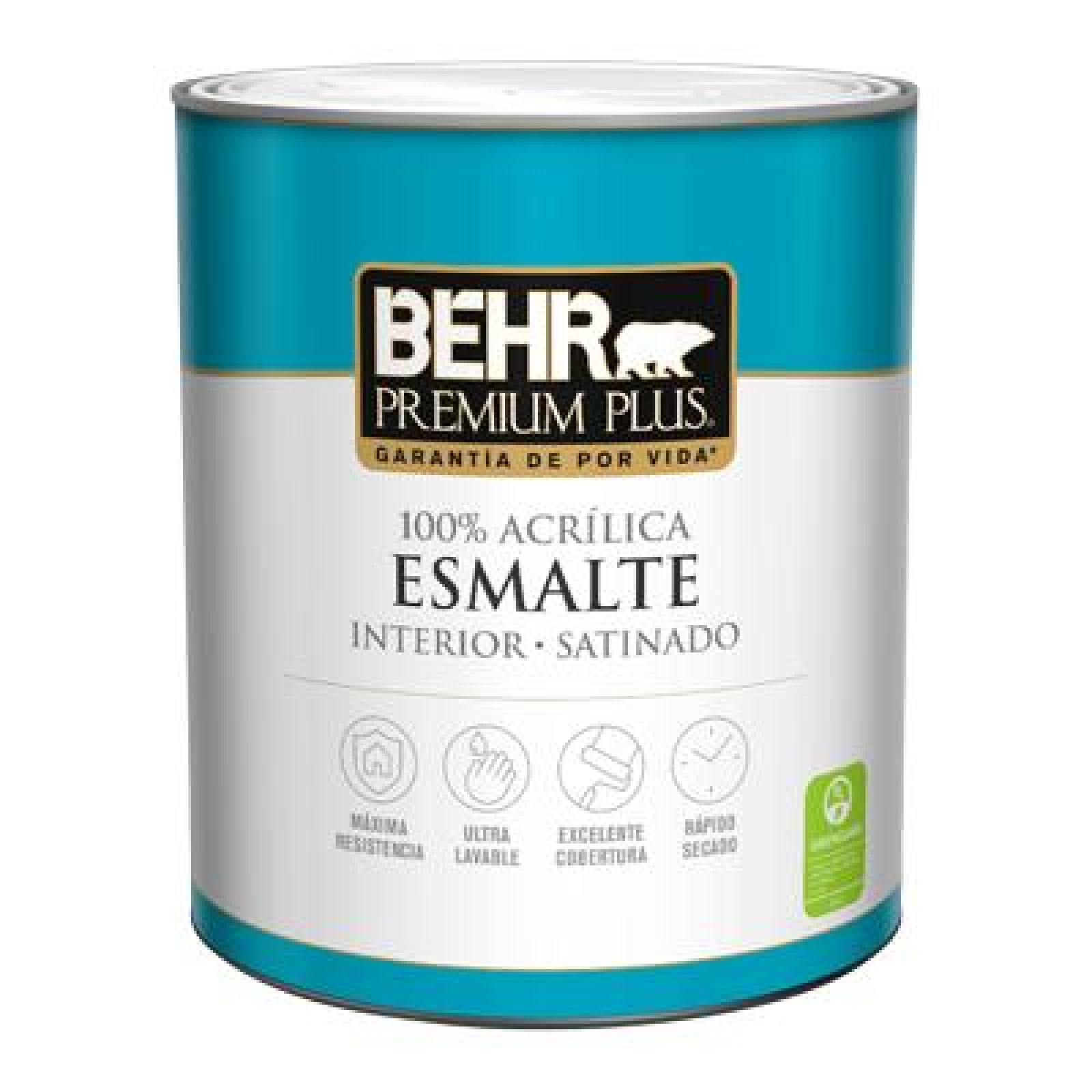 PINTURA PREMIUM PLUS INTERIOR SATINADO BASE BLANCA 1L 