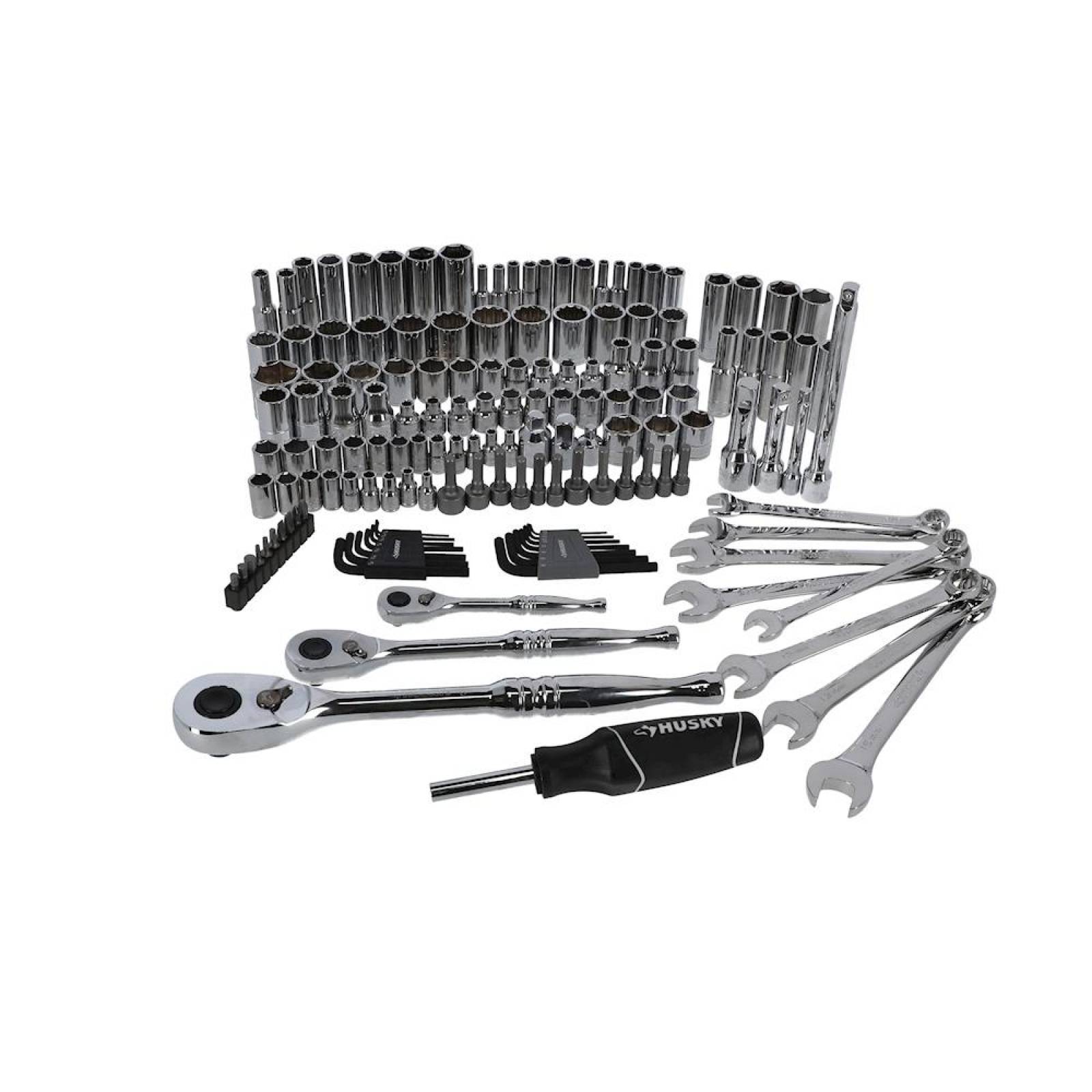 JUEGO DE HERRAMIENTAS PARA MECÁNICO DE ACERO HUSKY 149 PIEZAS 