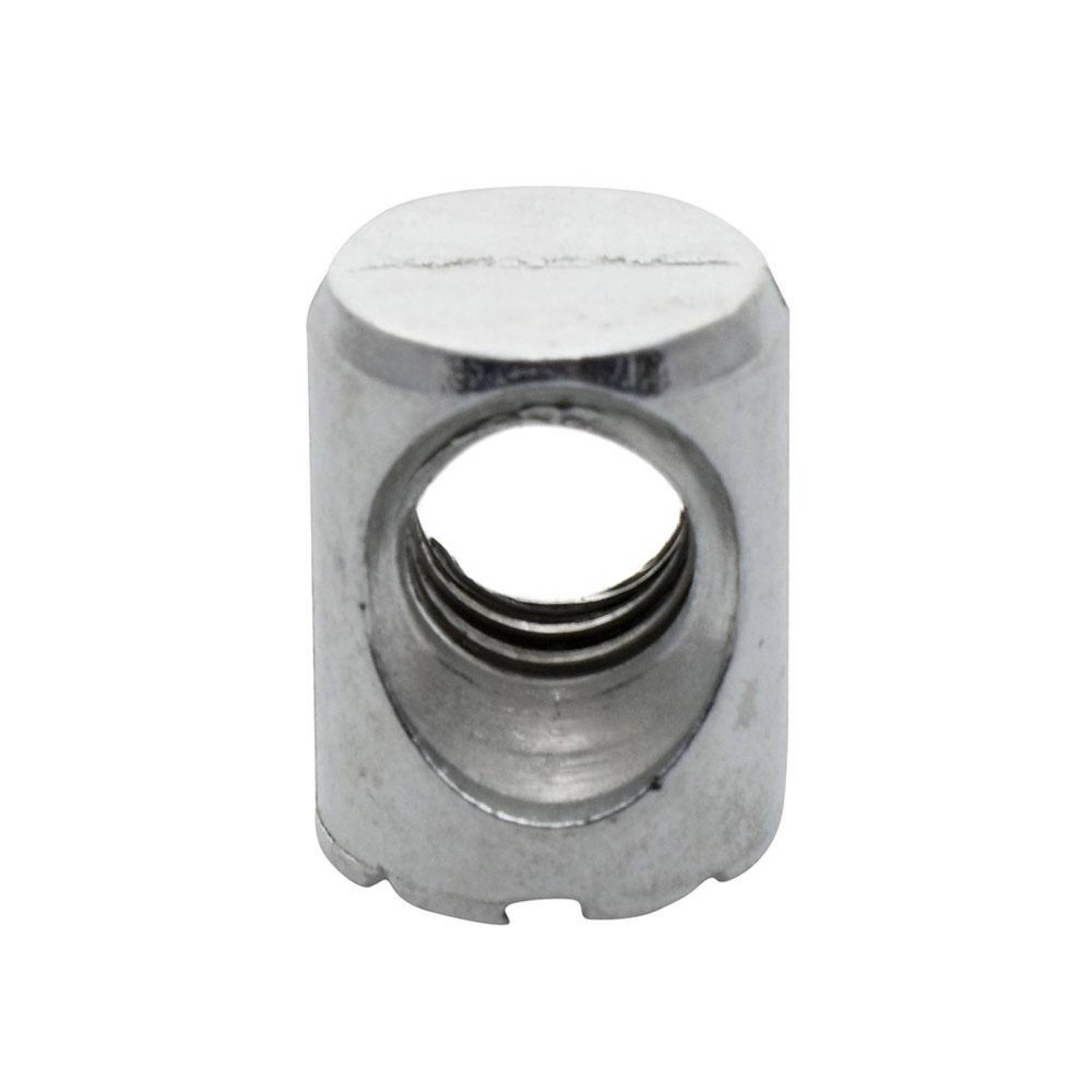 Barril Conector Jrn 1.3 Cm Plata 12 Piezas 