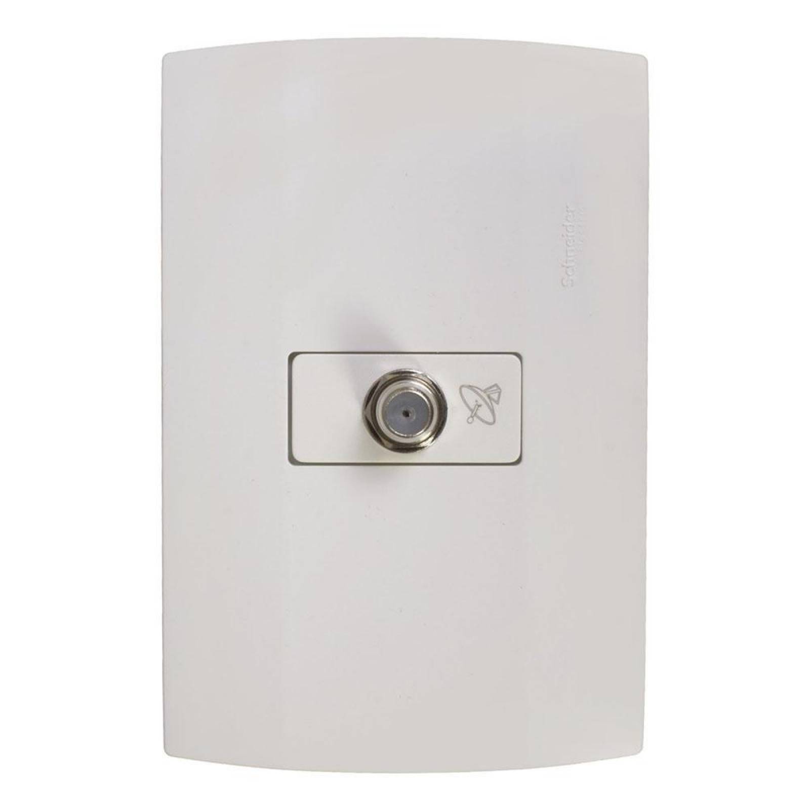 TOMA DE TV CON PLACA BLANCA SCHNEIDER ELECTRIC 