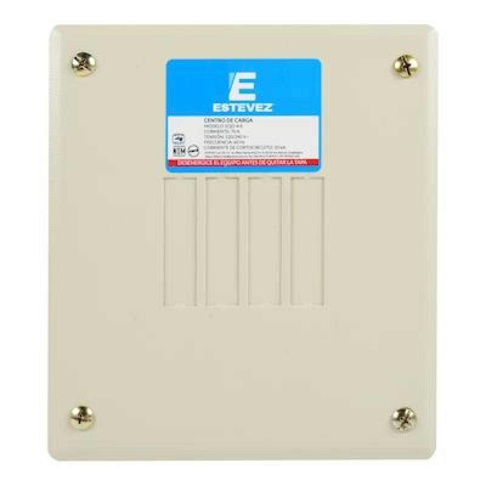 CENTRO DE CARGA 4 MÓDULOS EMPOTRABLE 70 AMPERES ESTÉVEZ 