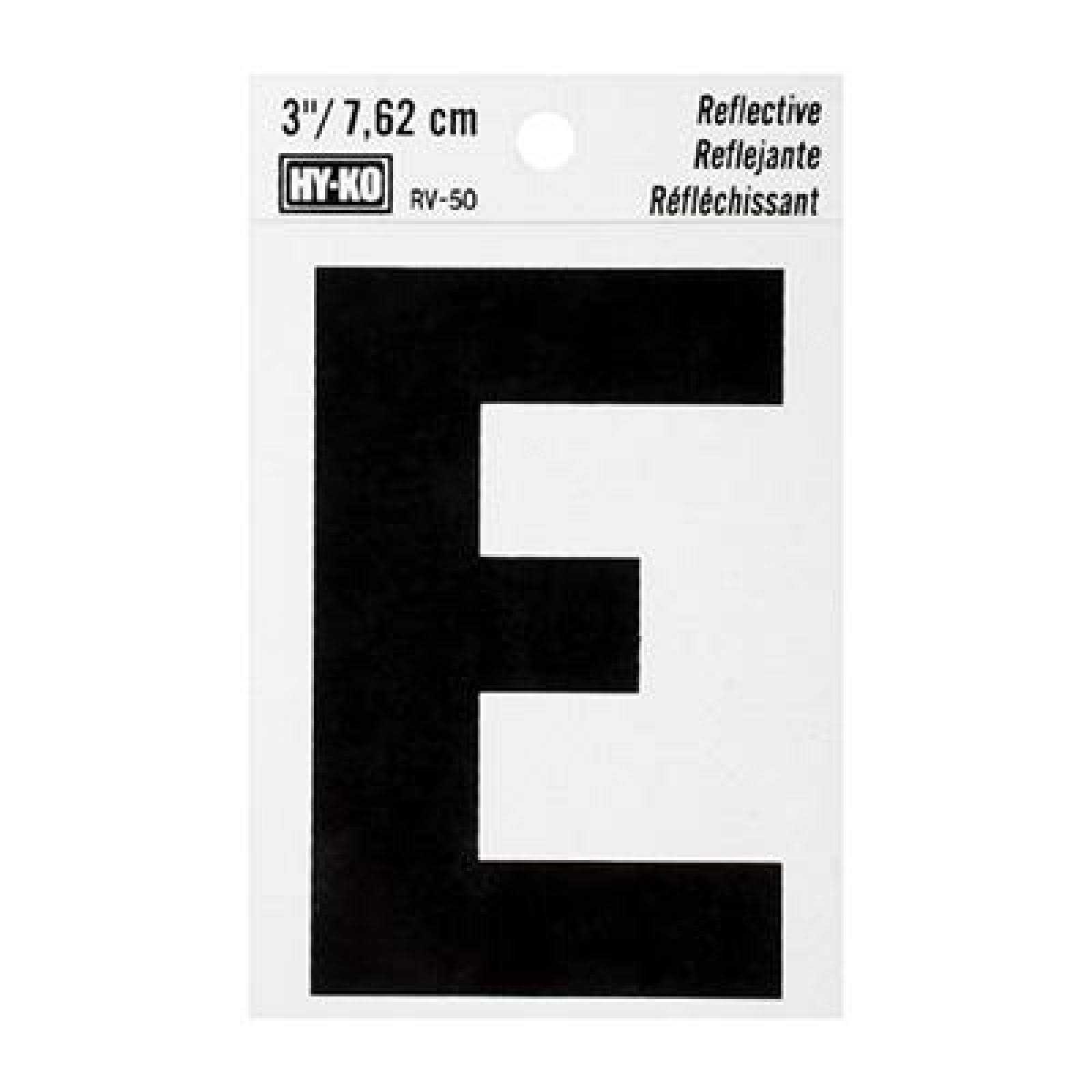 LETRA E DE VINILO 7.62 CM