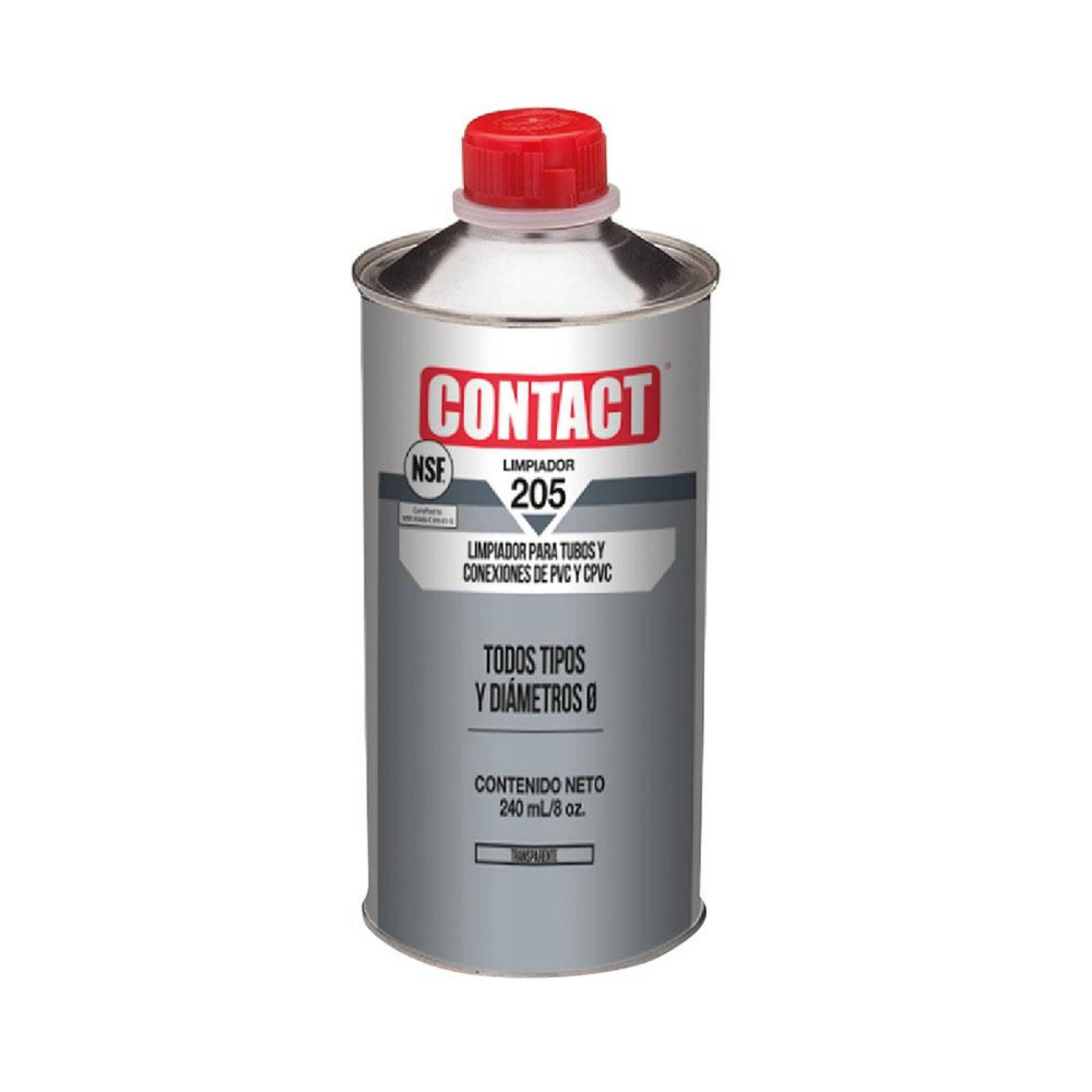 LIMPIADOR CONTACT PARA PVC Y CPVC DE 240 ML 