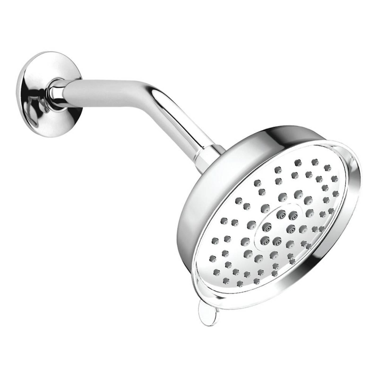 REGADERA FIJA VIENA CON 5 FUNCIONES 16.5 X 8.6 CM PLÁSTICO ABS 