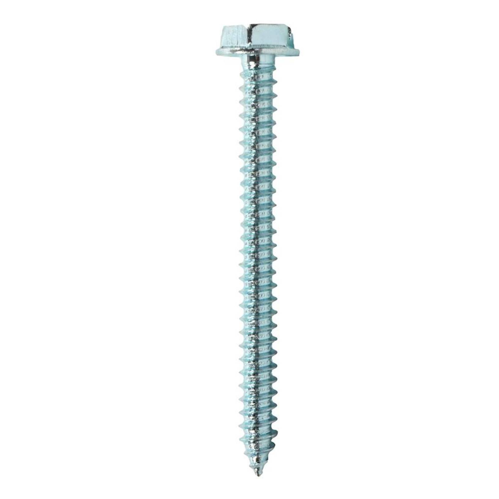 TORNILLO HEXAGONAL RANURADO CON RONDANA DE 2 PULGADAS PLATA 50 PIEZAS 