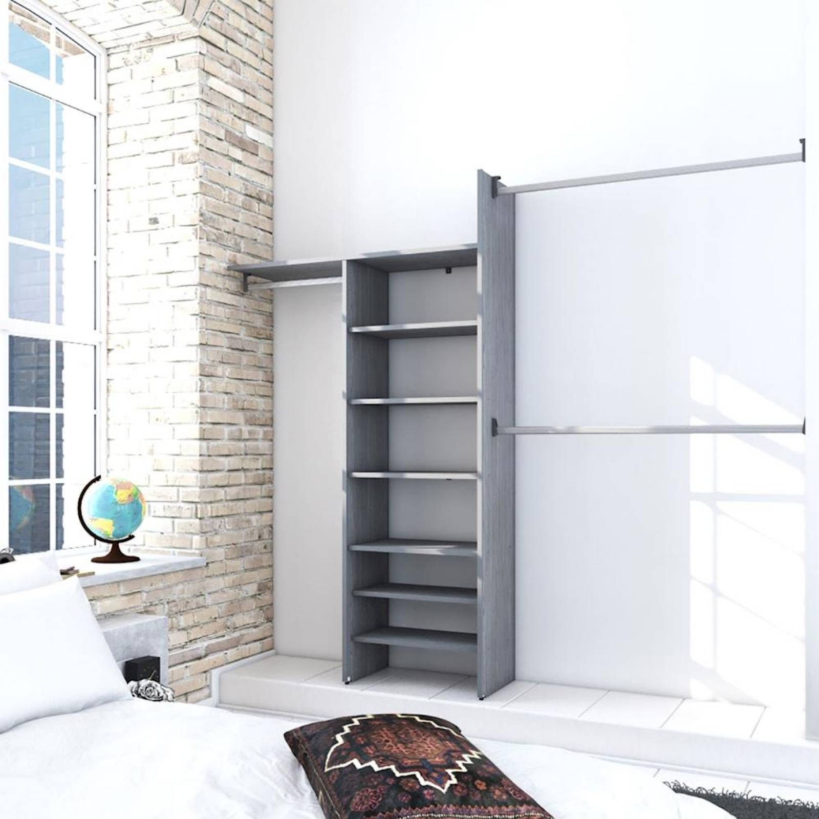 CLOSET PLAYCON ACTUAL 244X40X211.4 CM, GRIS TOUCH 