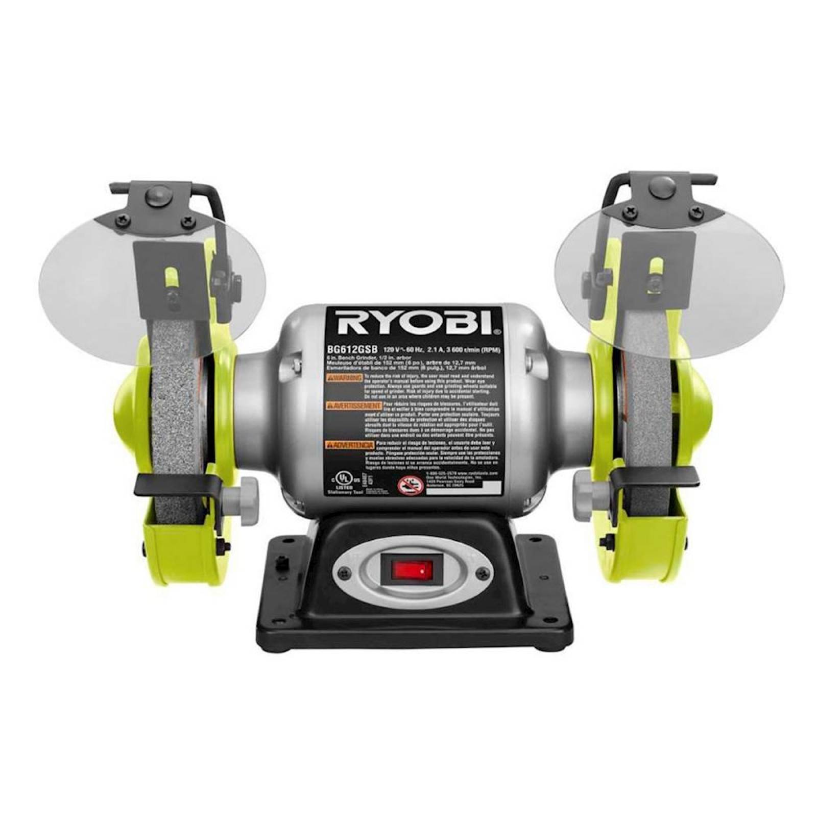 ESMERILADORA DE BANCO DE 6" de 250 WATTS RYOBI 