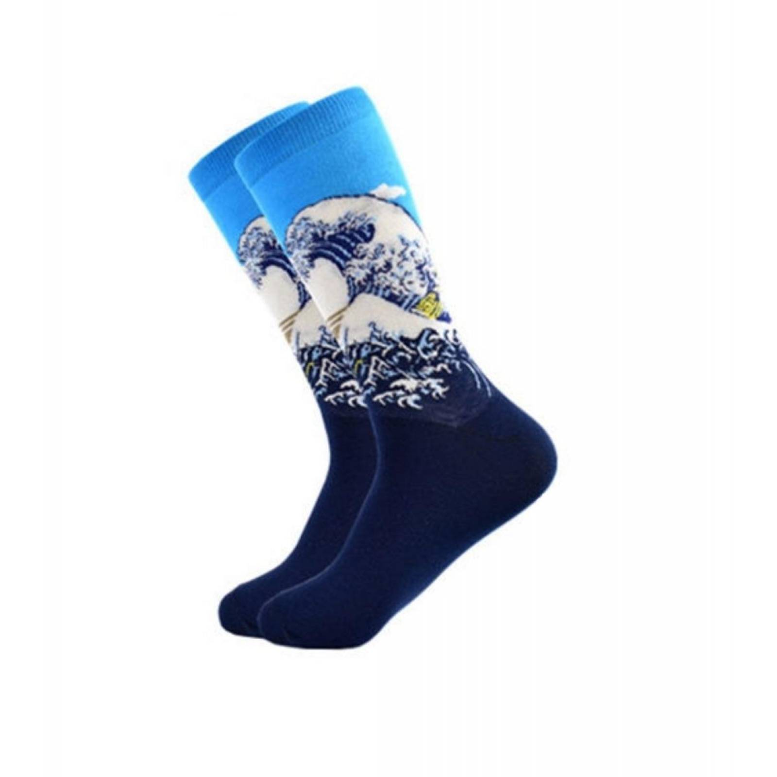 Calcetines Obras De Arte Unisex Pintura Escultura Mpb-257 La Gran Ola de Kanagawa