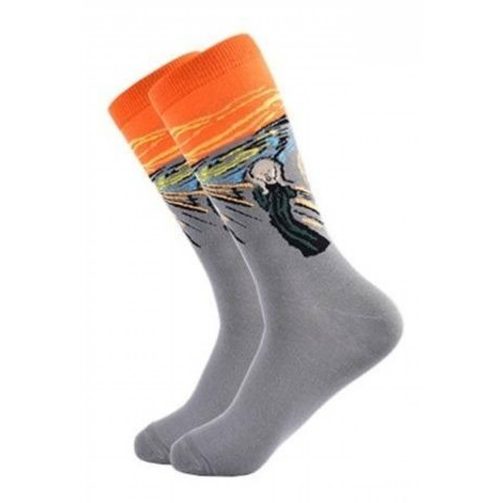 Calcetines Obras De Arte Unisex Pintura Escultura Mpb-257 El Grito